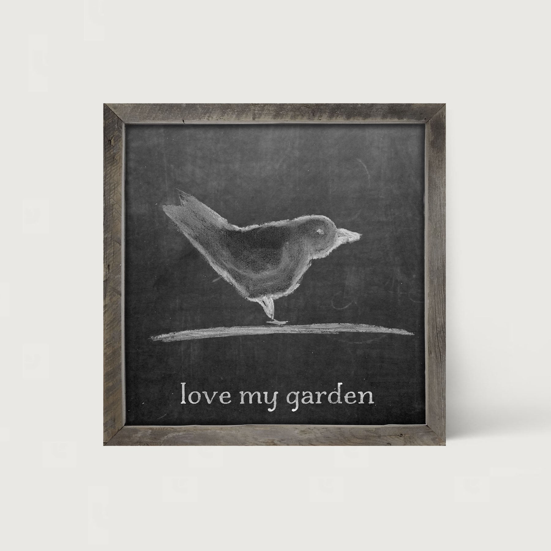 Chalk Love My Garden - Framed art