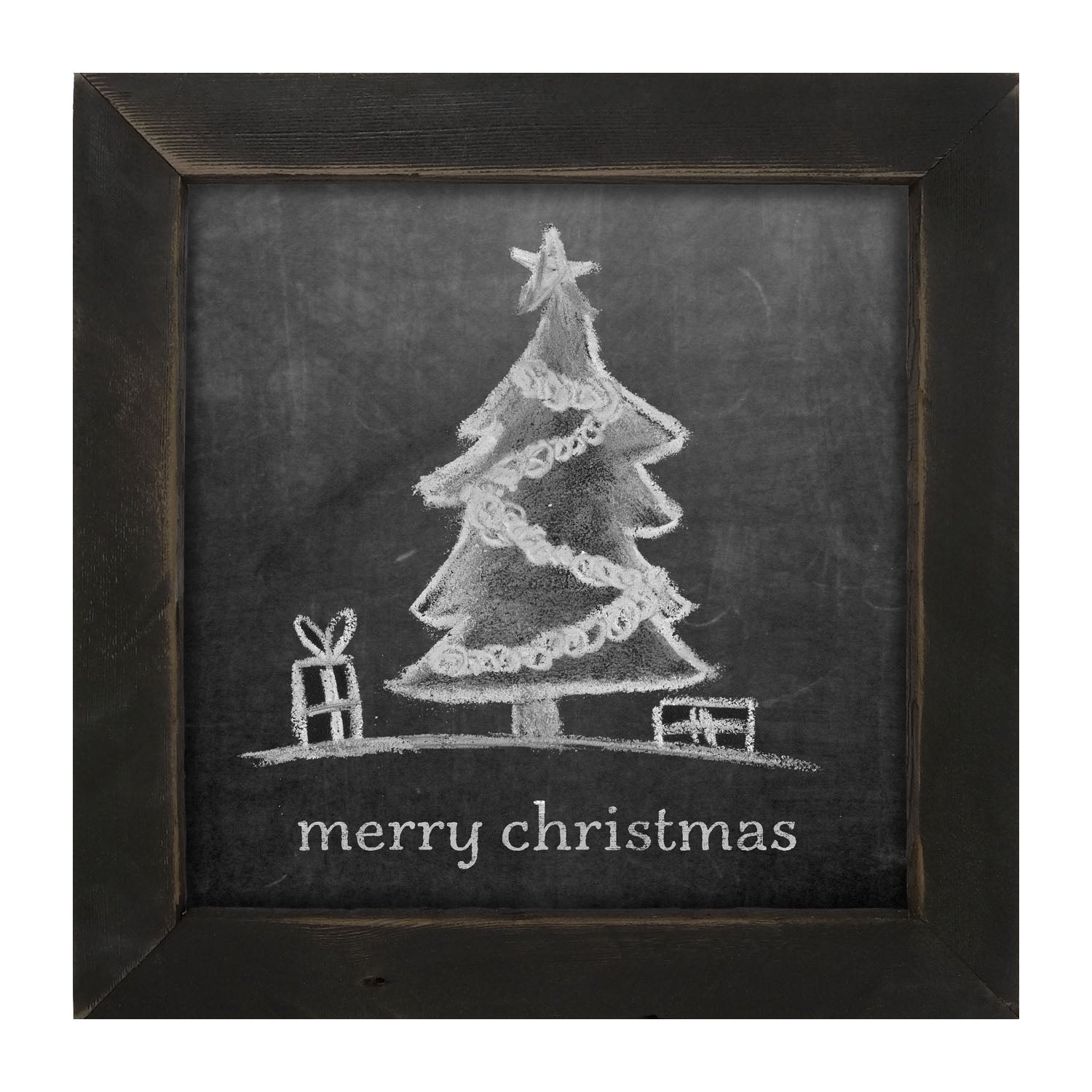 Chalk - Merry Christmas - Framed art