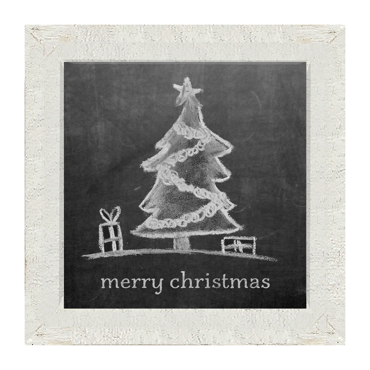 Chalk - Merry Christmas - Framed art