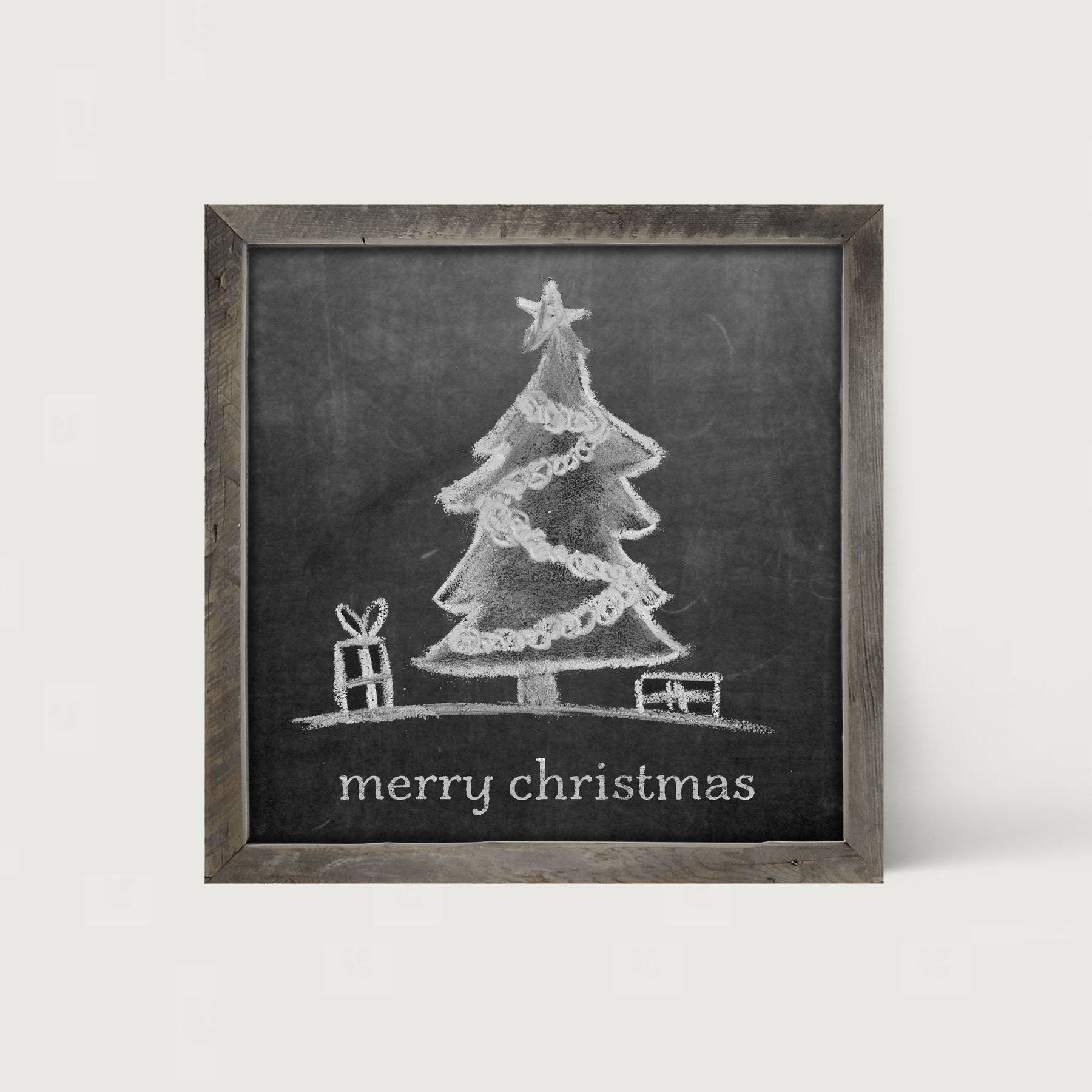 Chalk - Merry Christmas - Framed art