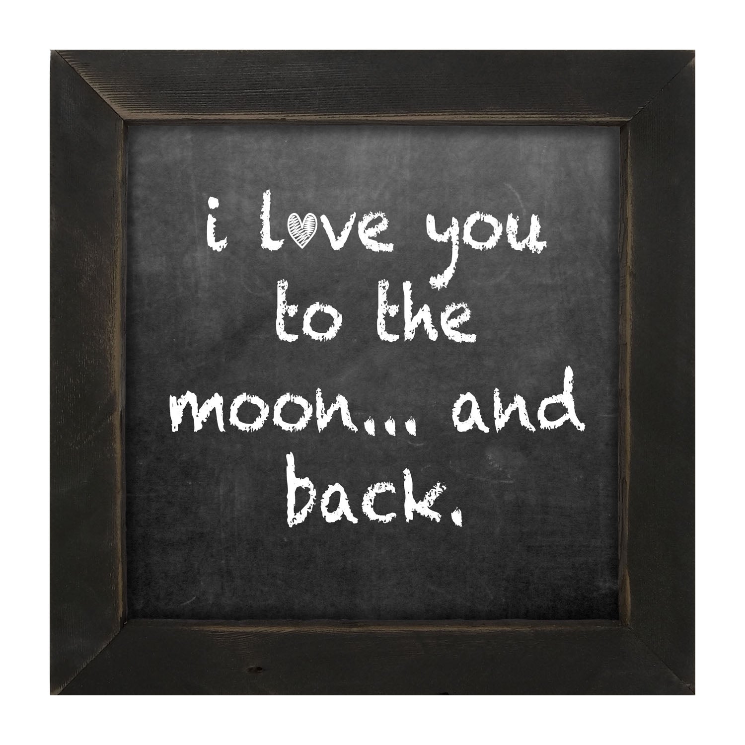 Chalk - I Love You - Framed art