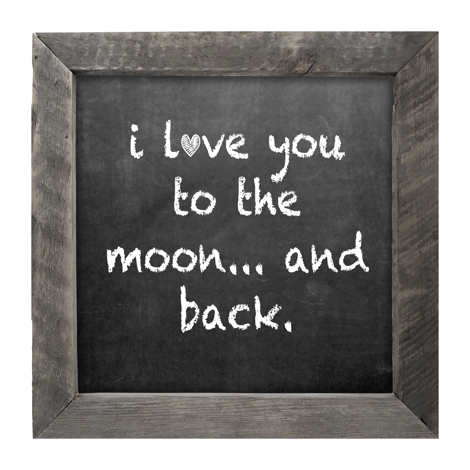 Chalk - I Love You - Framed art