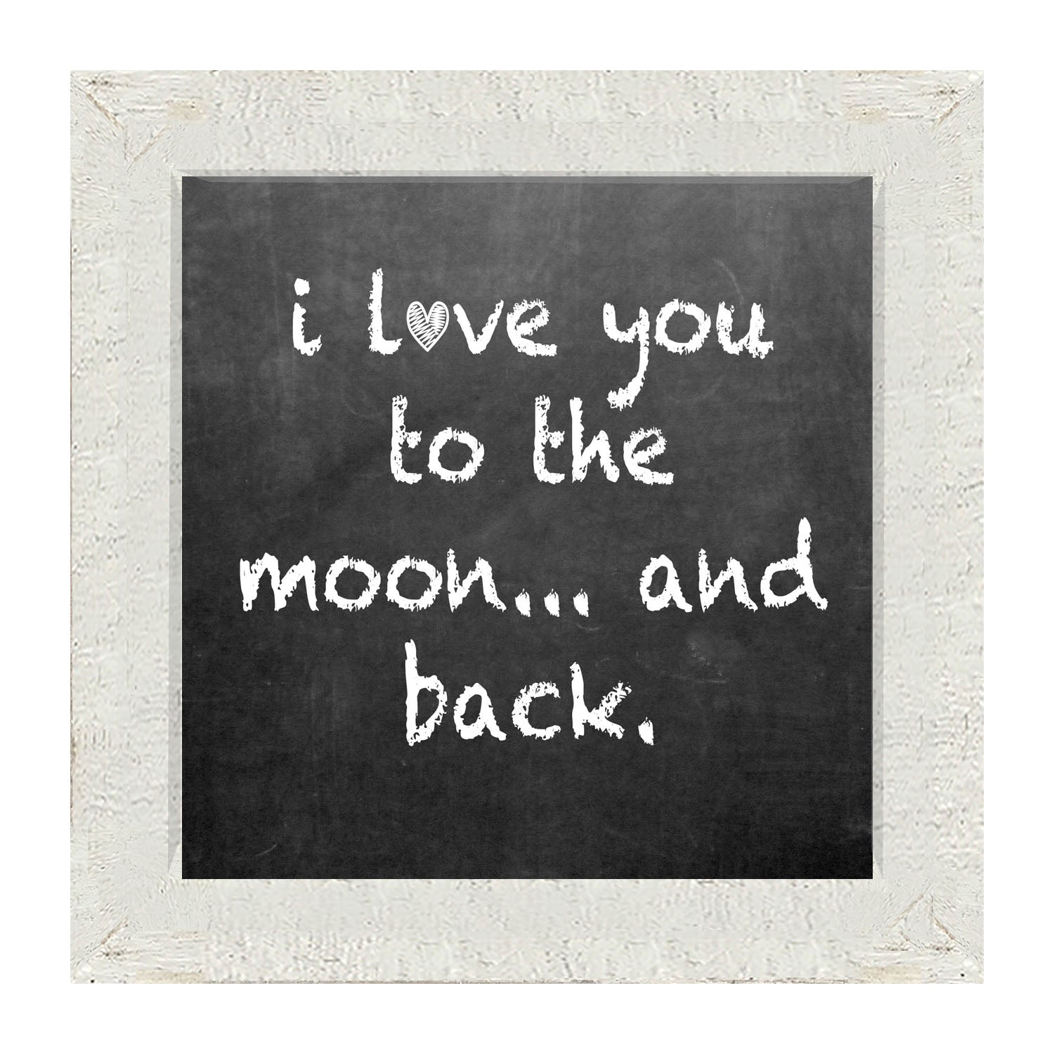Chalk - I Love You - Framed art