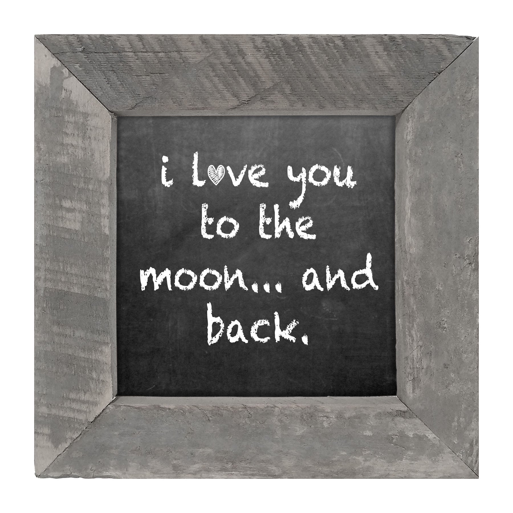 Chalk - I Love You - Framed art