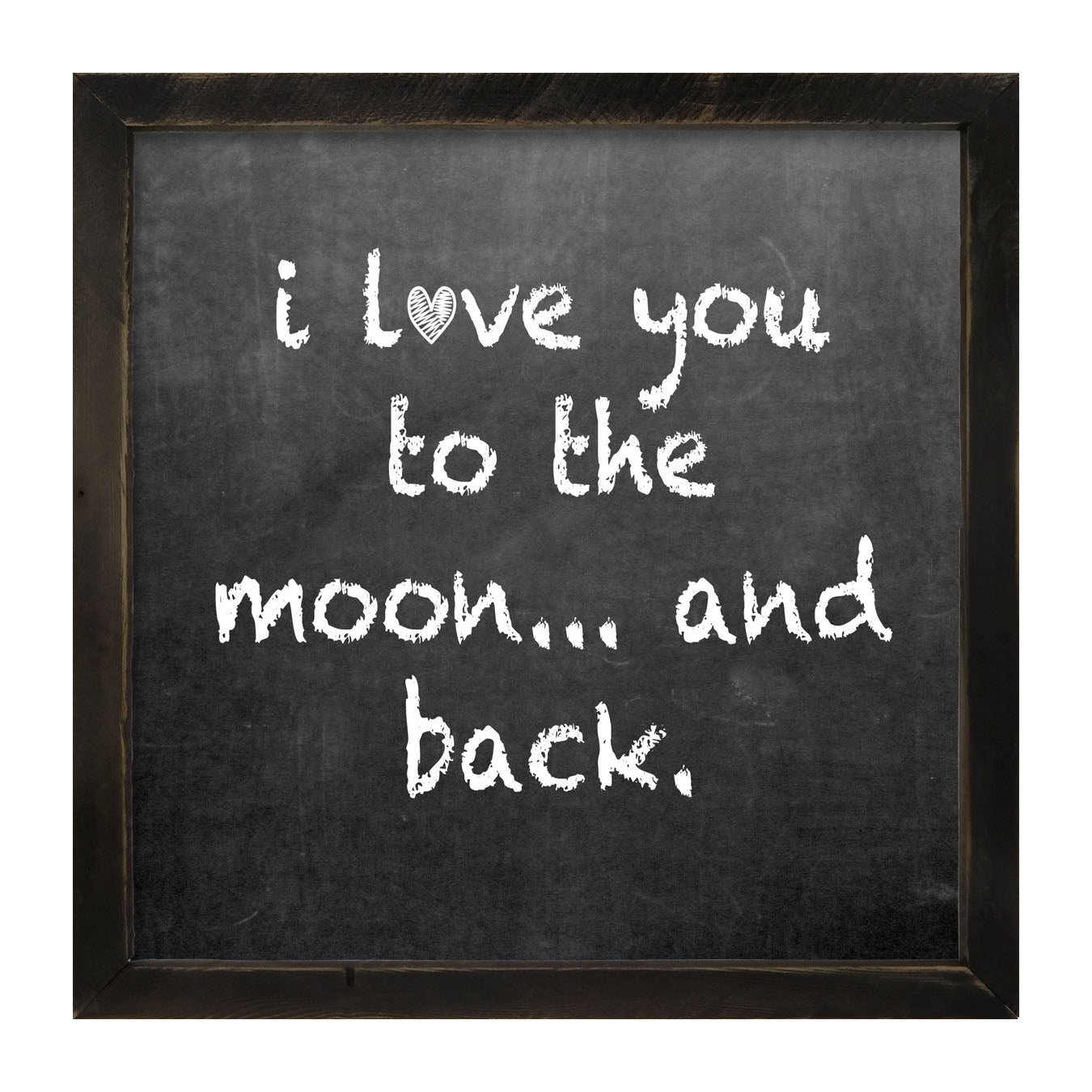 Chalk - I Love You - Framed art