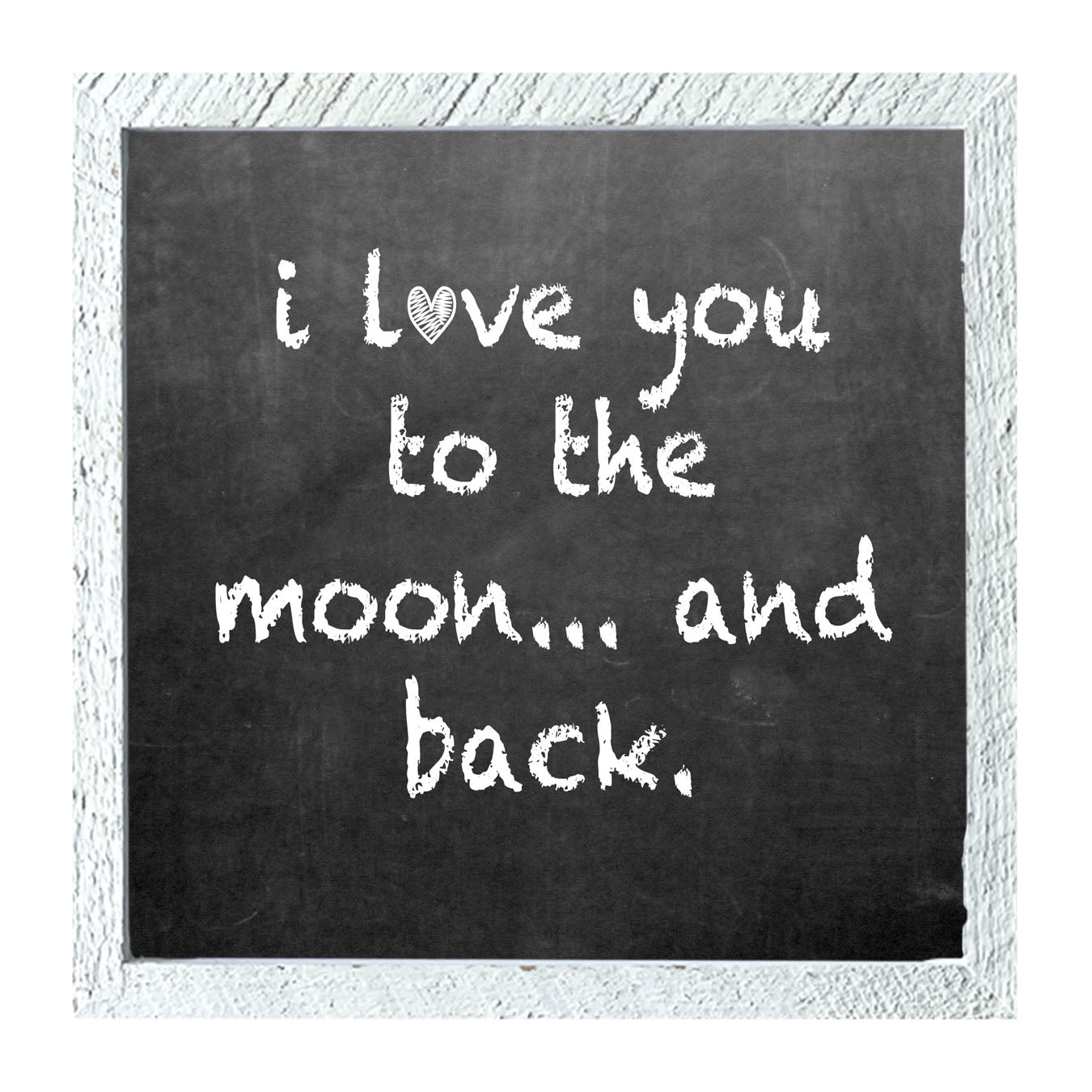 Chalk - I Love You - Framed art