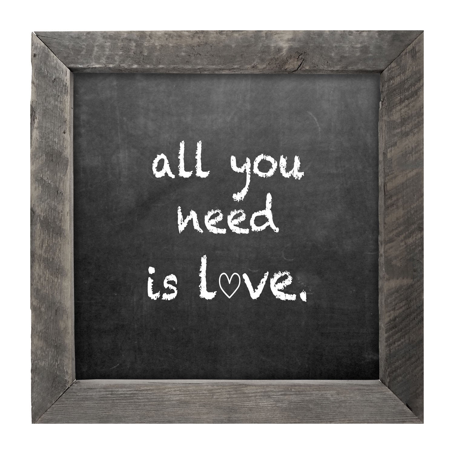 Chalk - All You Need - Framed art