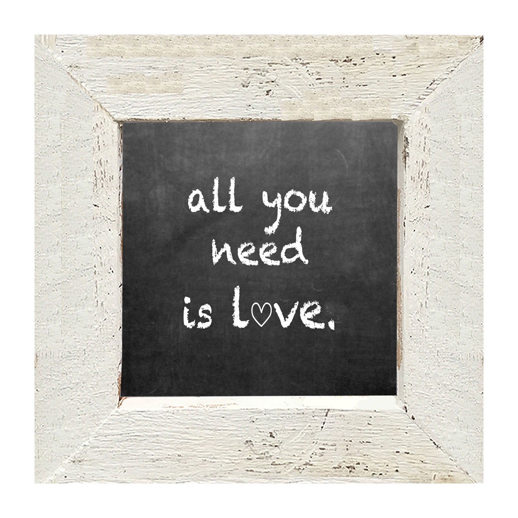 Chalk - All You Need - Framed art