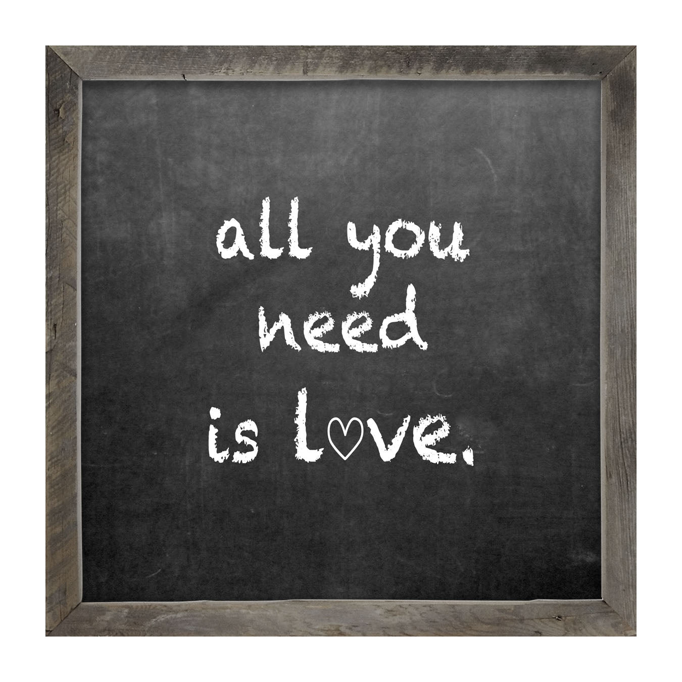 Chalk - All You Need - Framed art