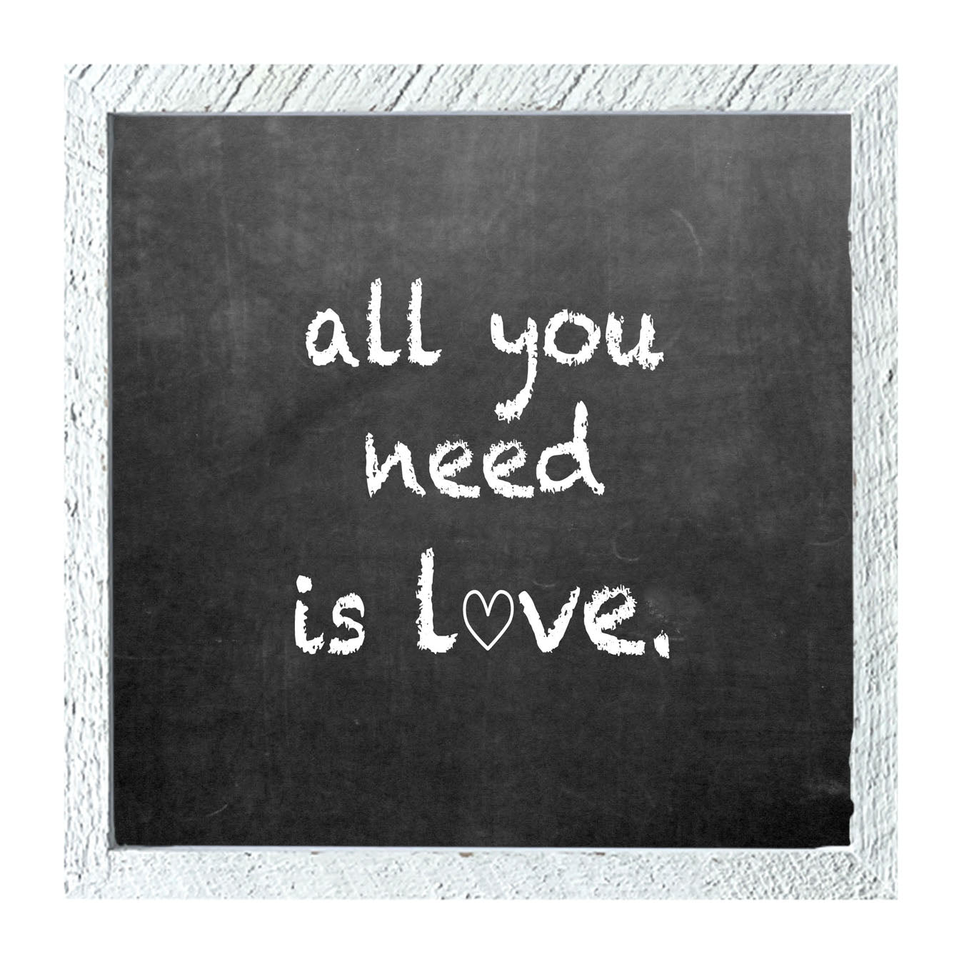 Chalk - All You Need - Framed art