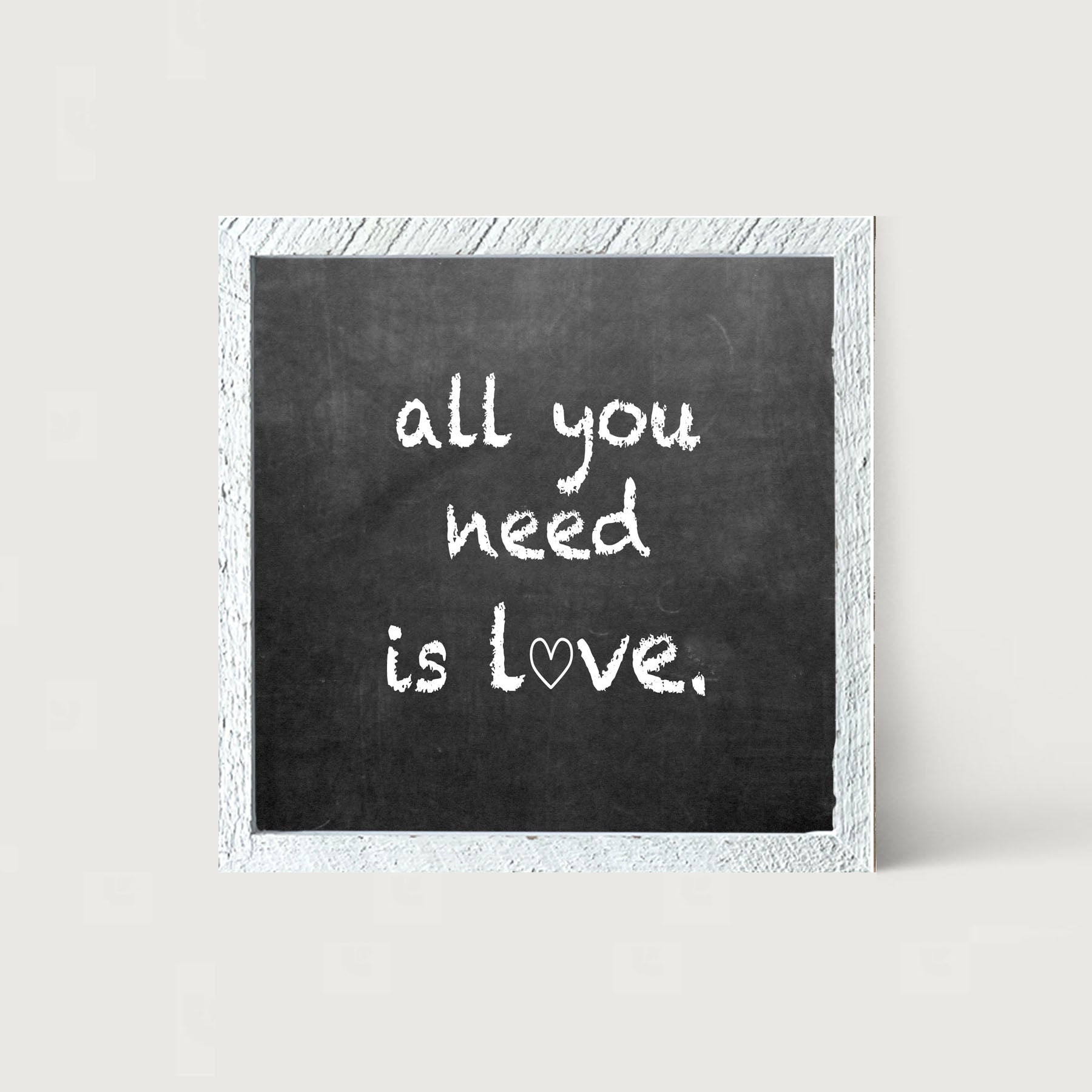 Chalk - All You Need - Framed art