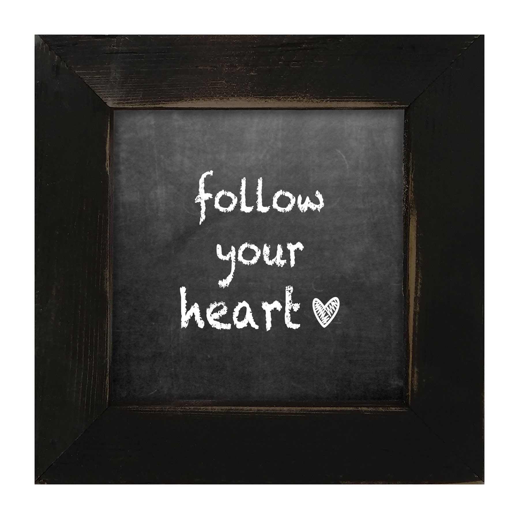 Chalk - Follow Your Heart - Framed art