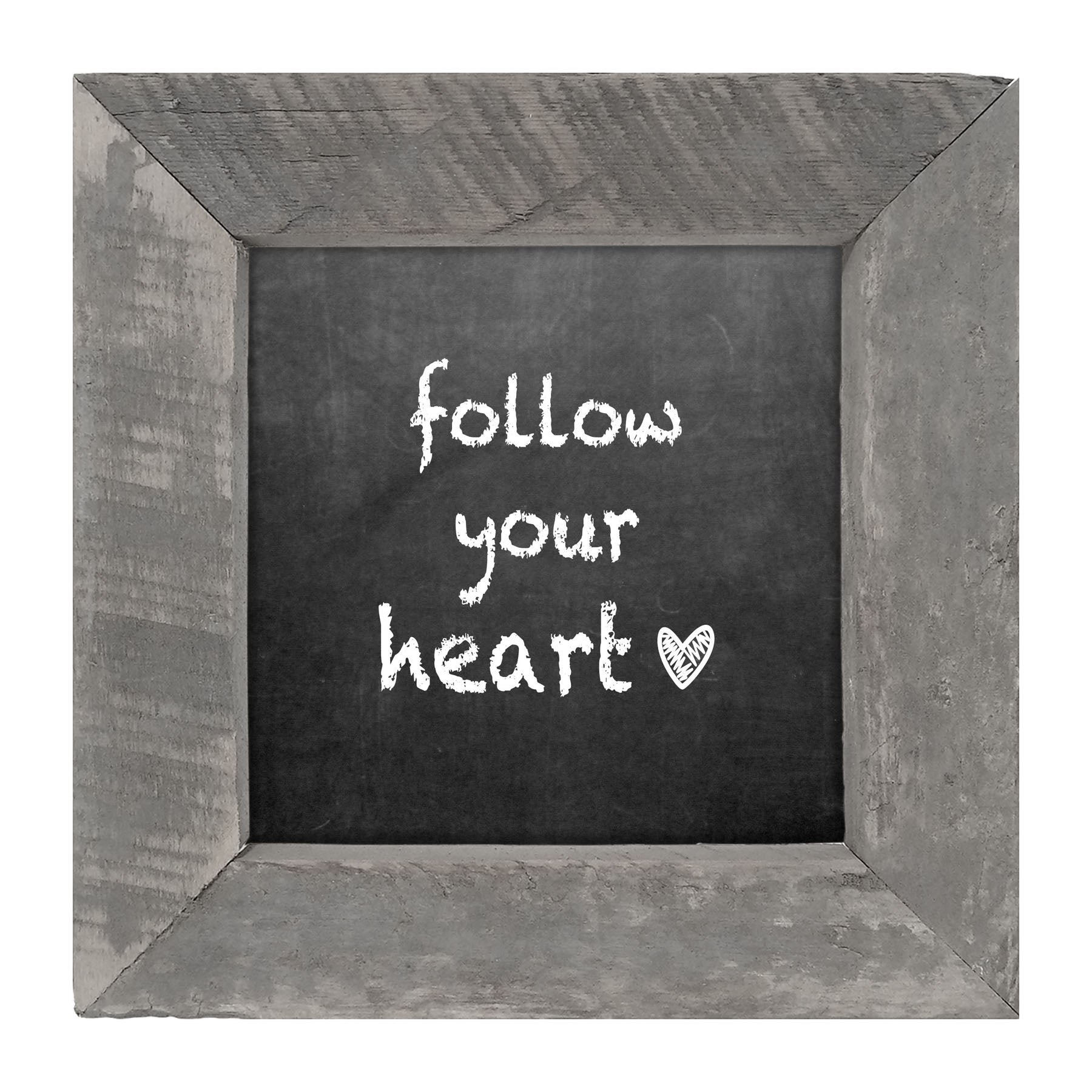 Chalk - Follow Your Heart - Framed art