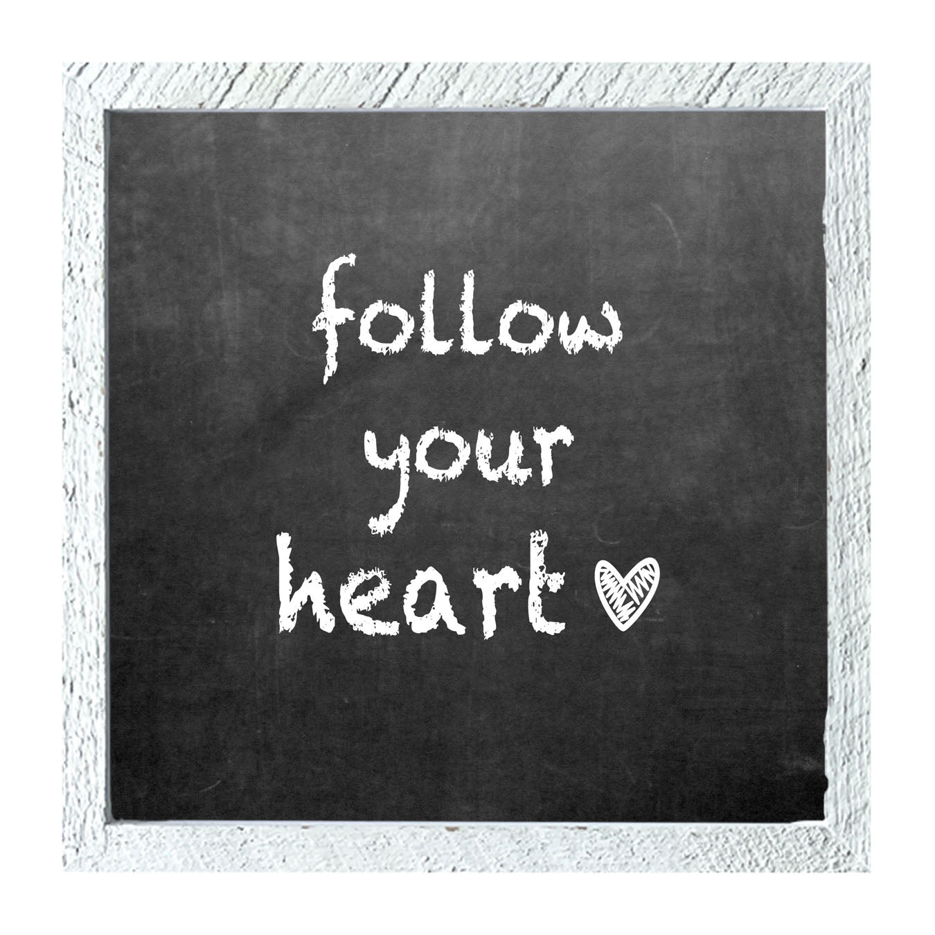 Chalk - Follow Your Heart - Framed art
