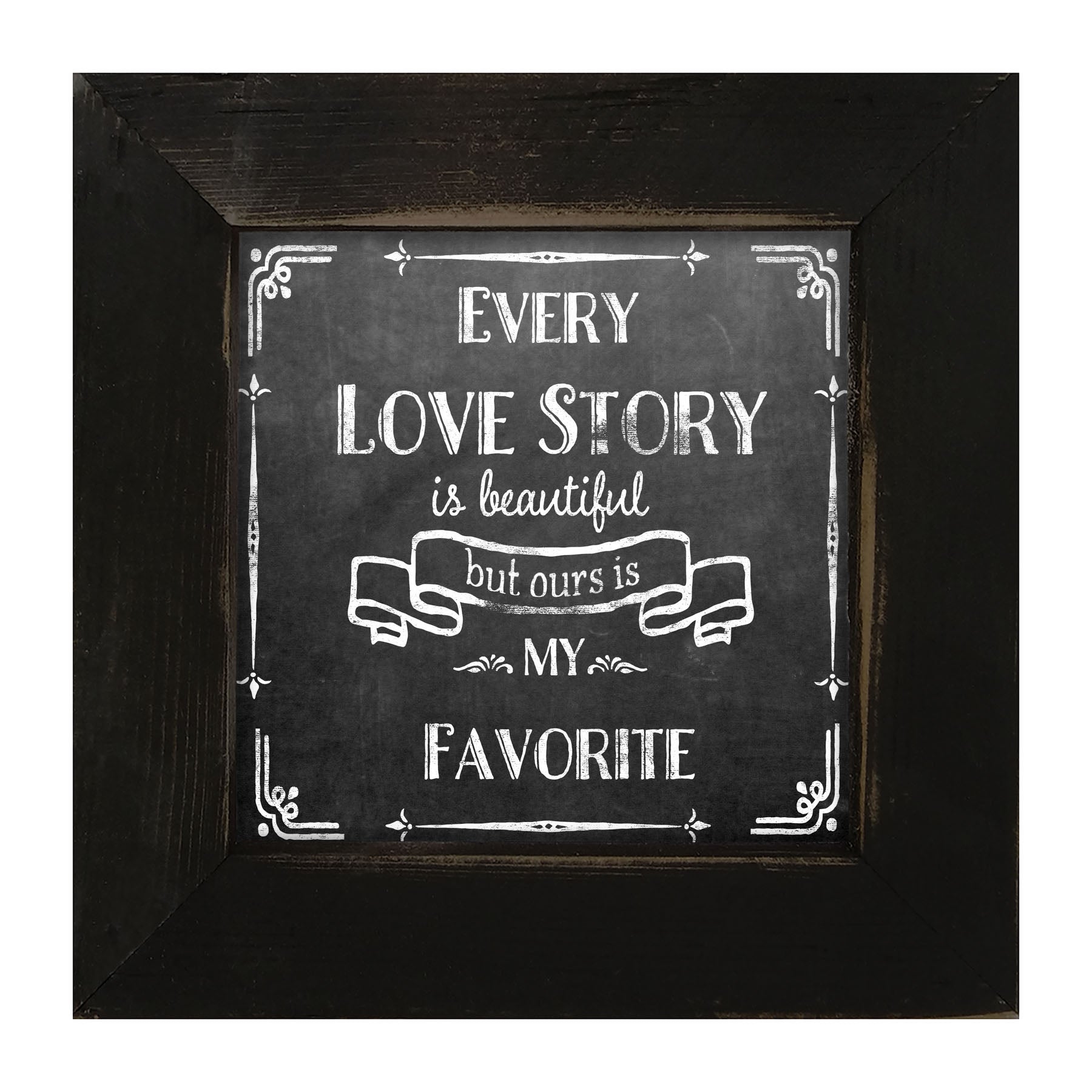 Chalk - Every Love Story - Framed art
