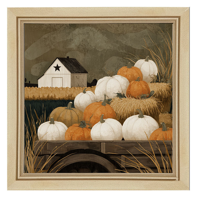 Rustic Wagon with Pumpkins