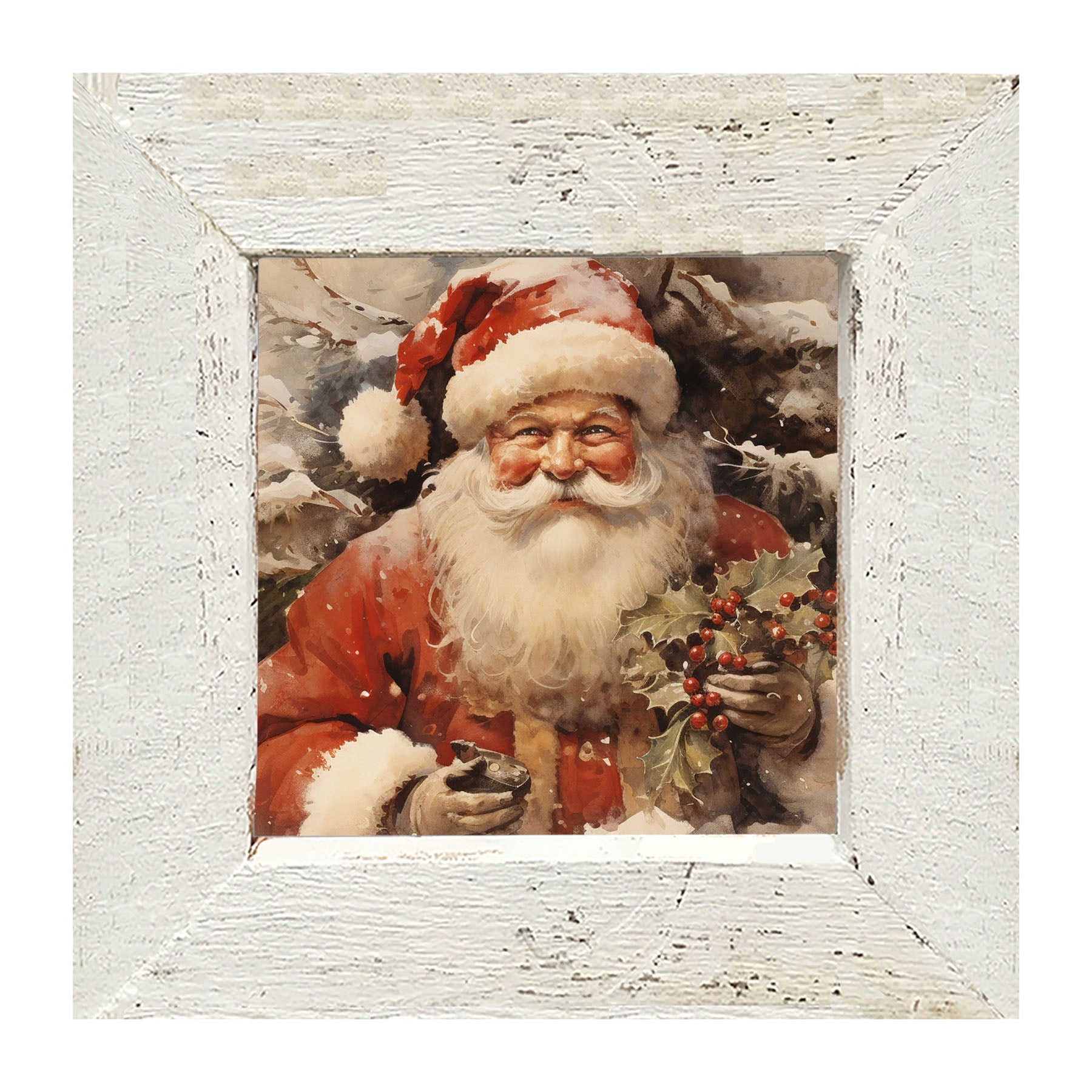 Santa smiling - Framed art