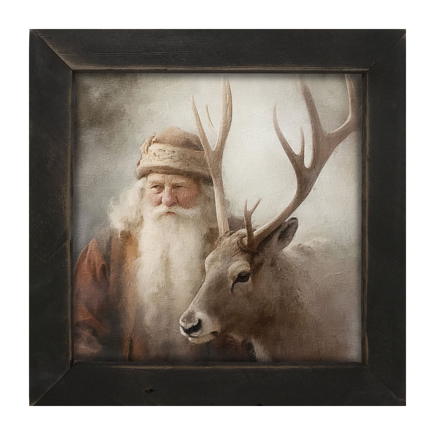 Old world Santa portrait - Framed art