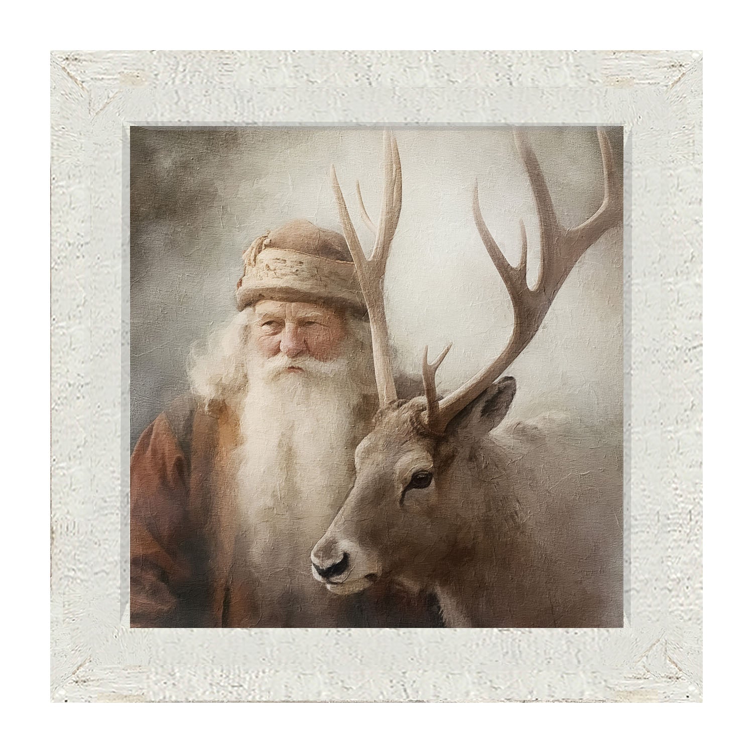 Old world Santa portrait - Framed art