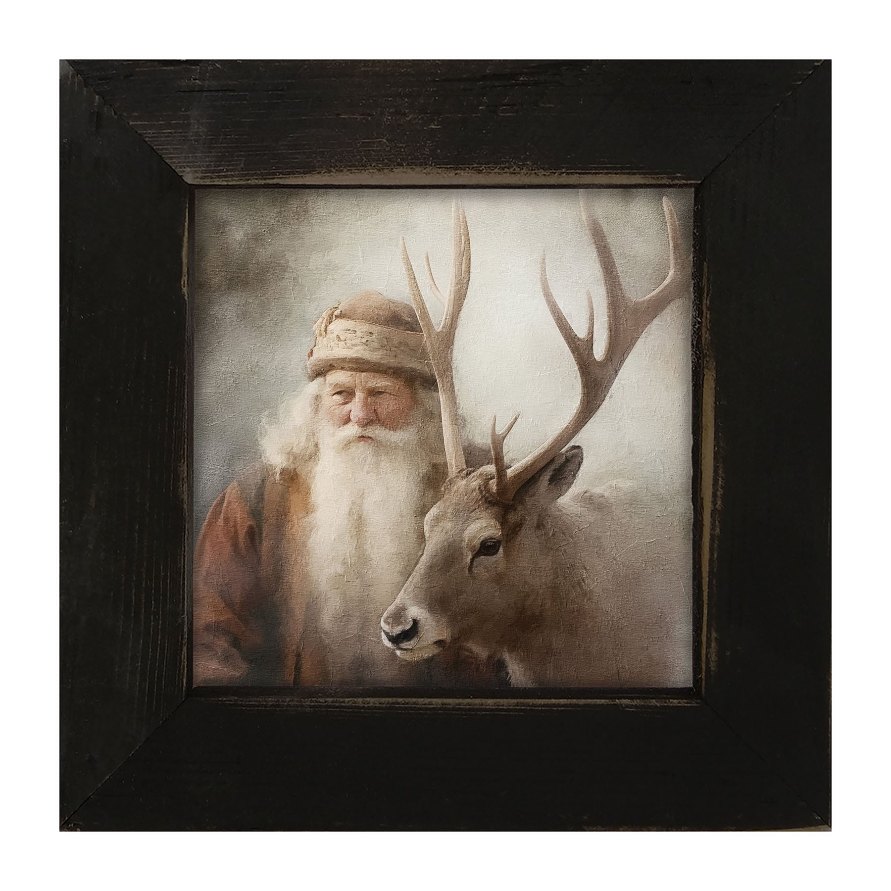 Old world Santa portrait - Framed art