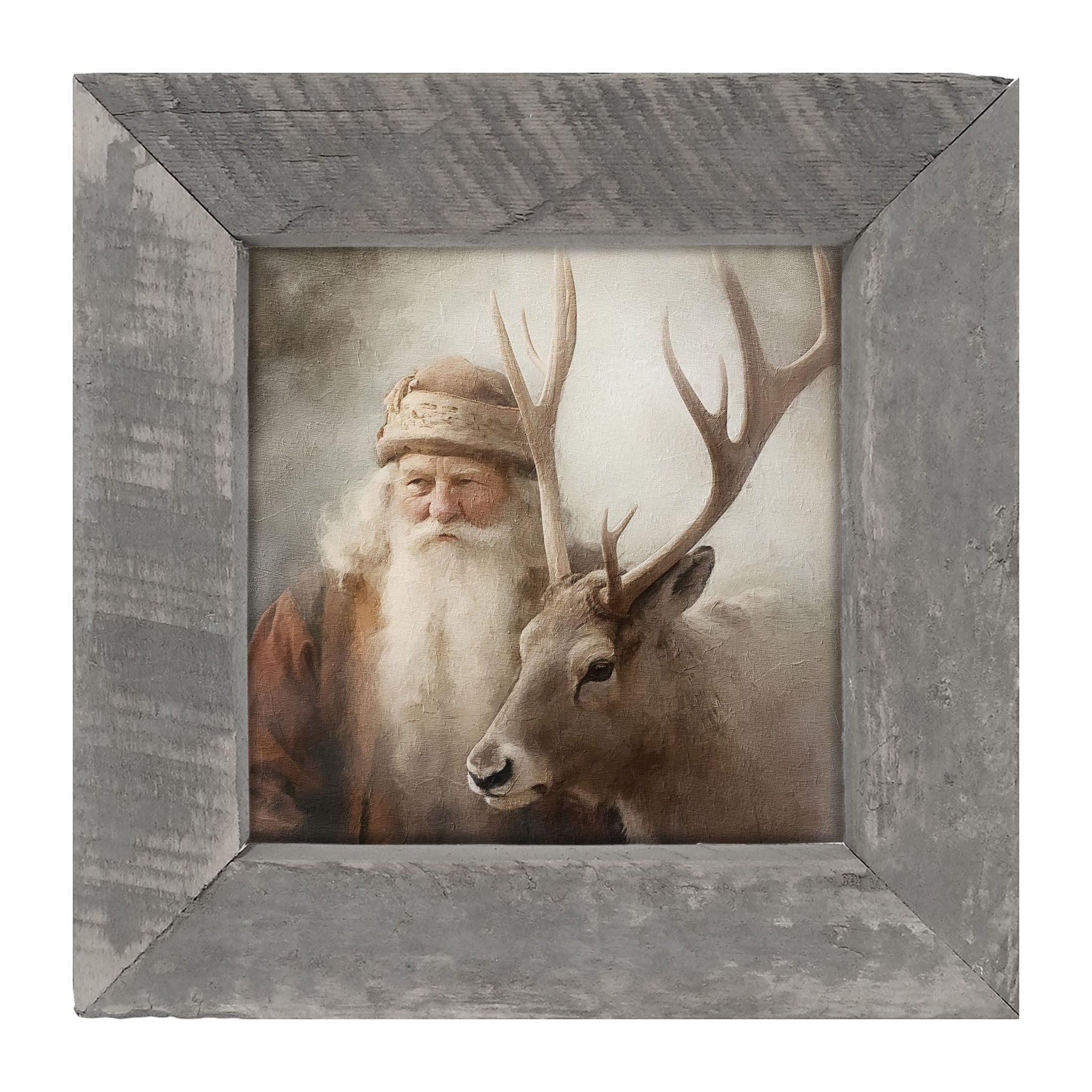 Old world Santa portrait - Framed art