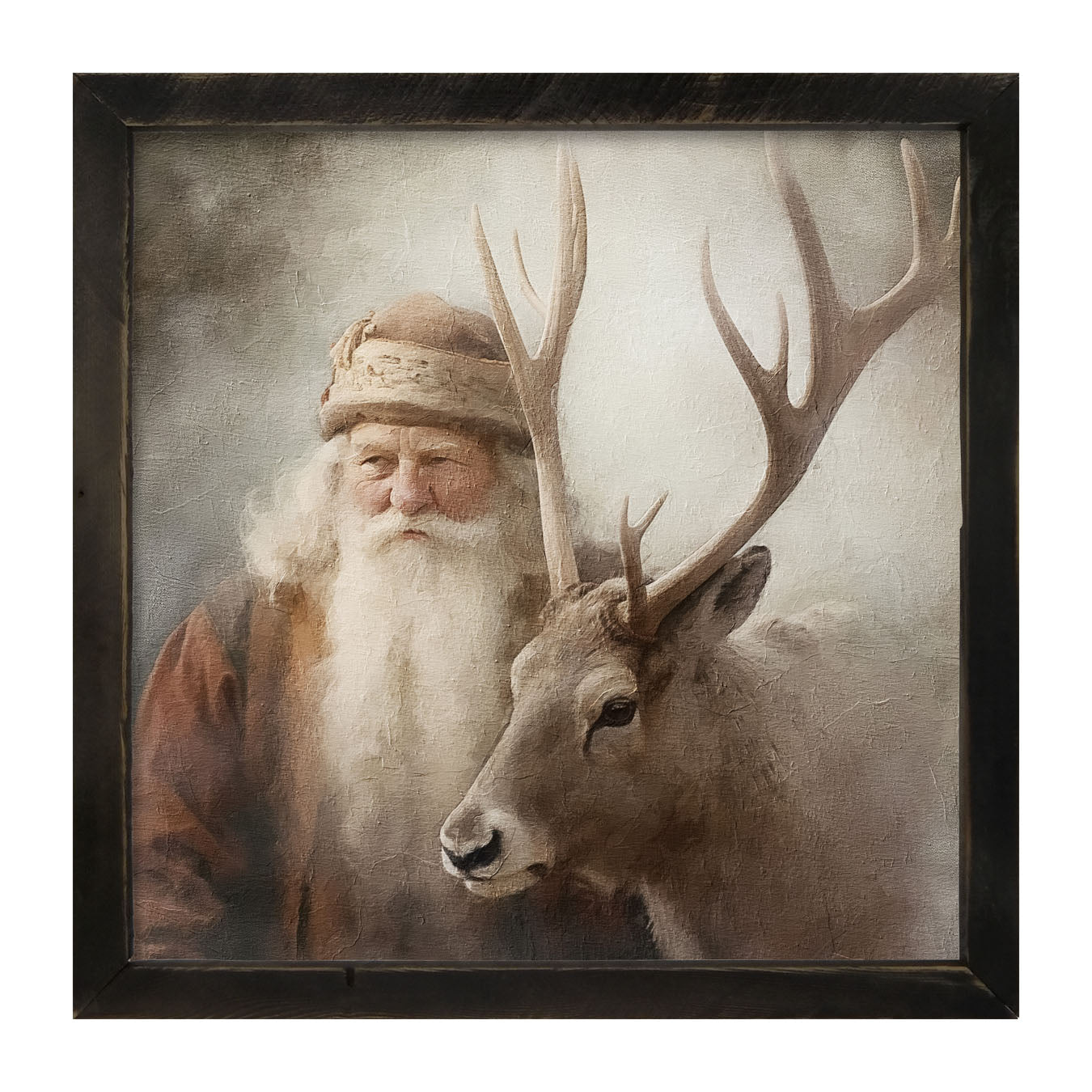 Old world Santa portrait - Framed art