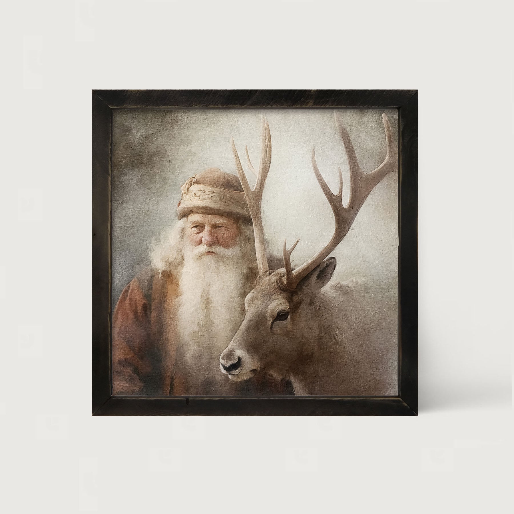 Old world Santa portrait - Framed art