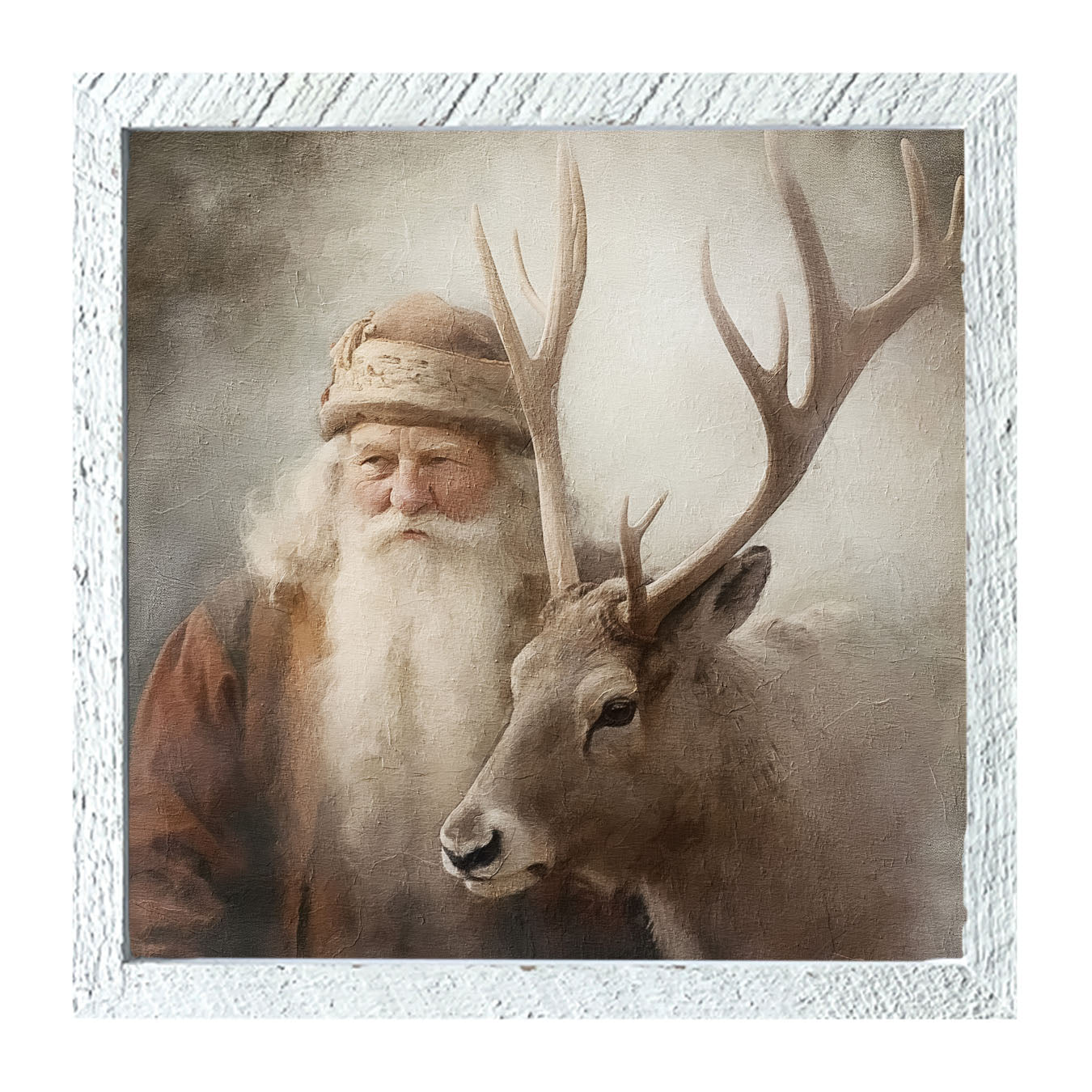 Old world Santa portrait - Framed art