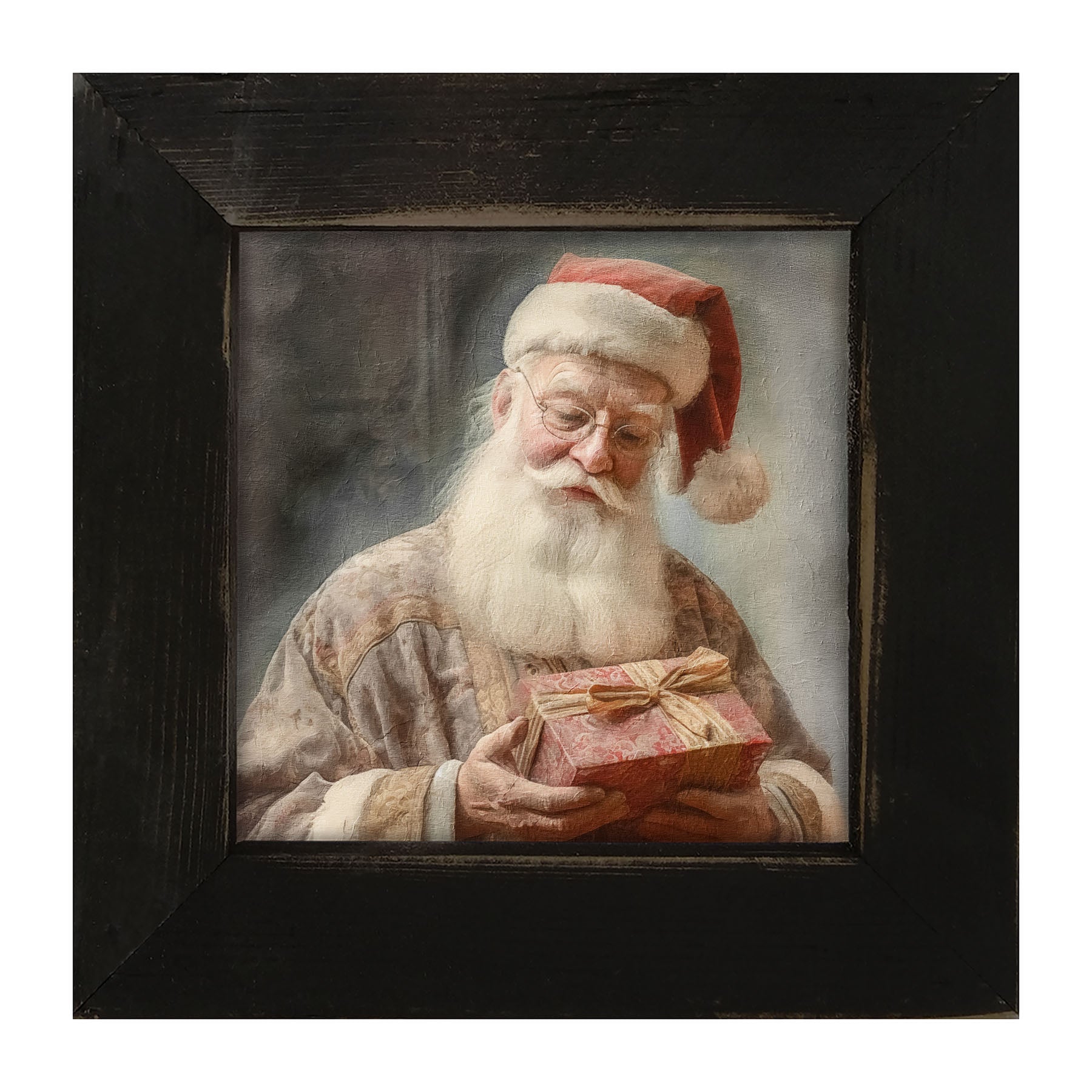 Old world Santa with glasses - Framed art