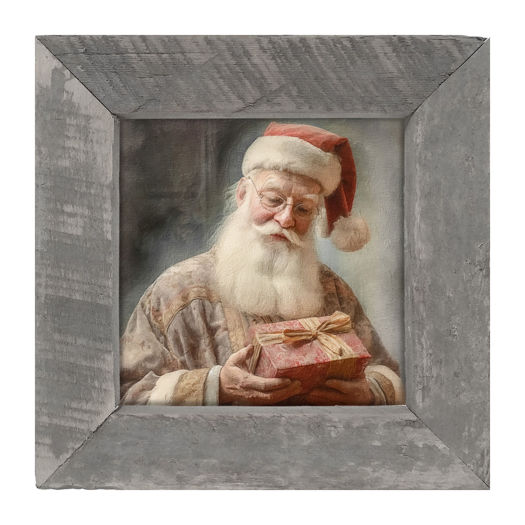 Old world Santa with glasses - Framed art