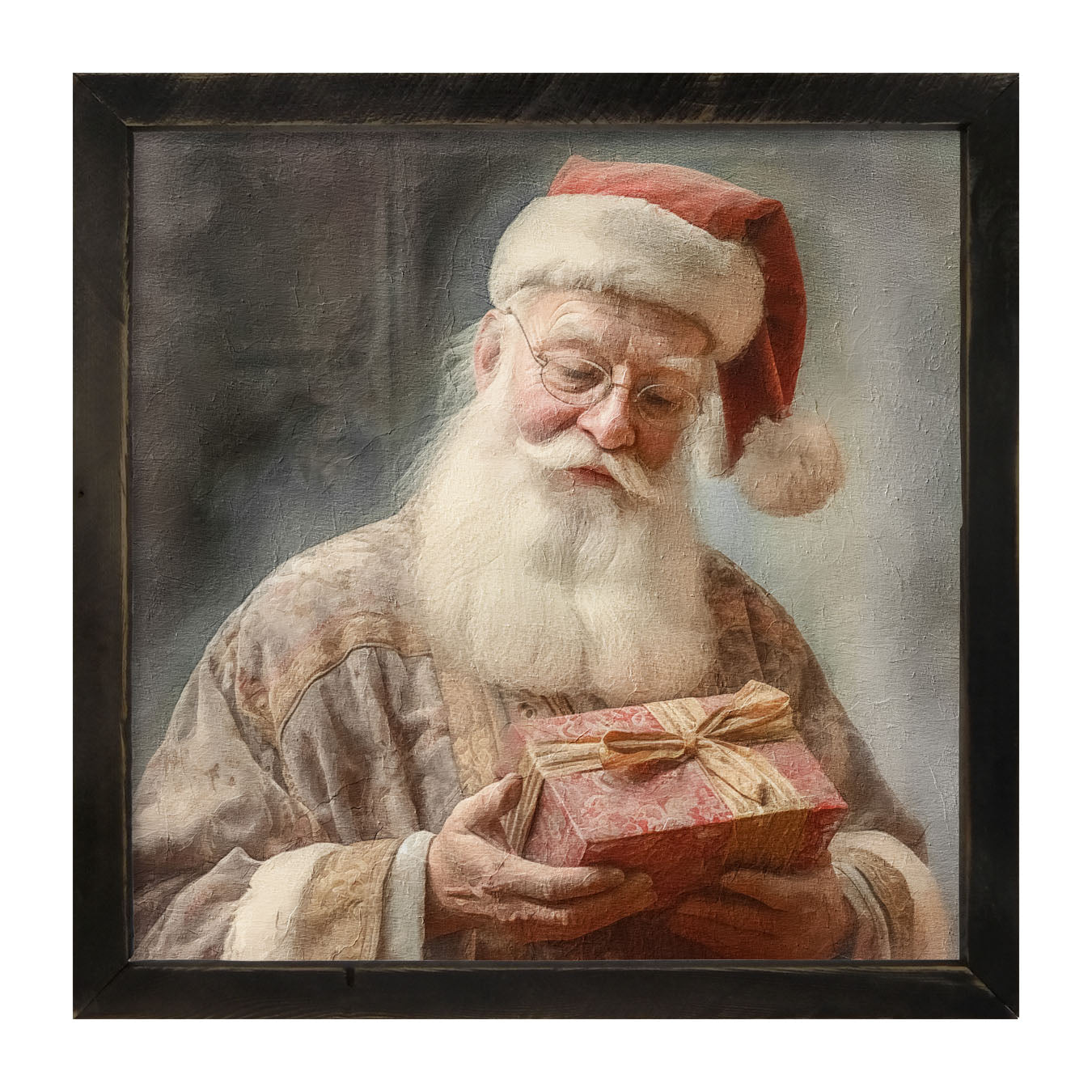 Old world Santa with glasses - Framed art