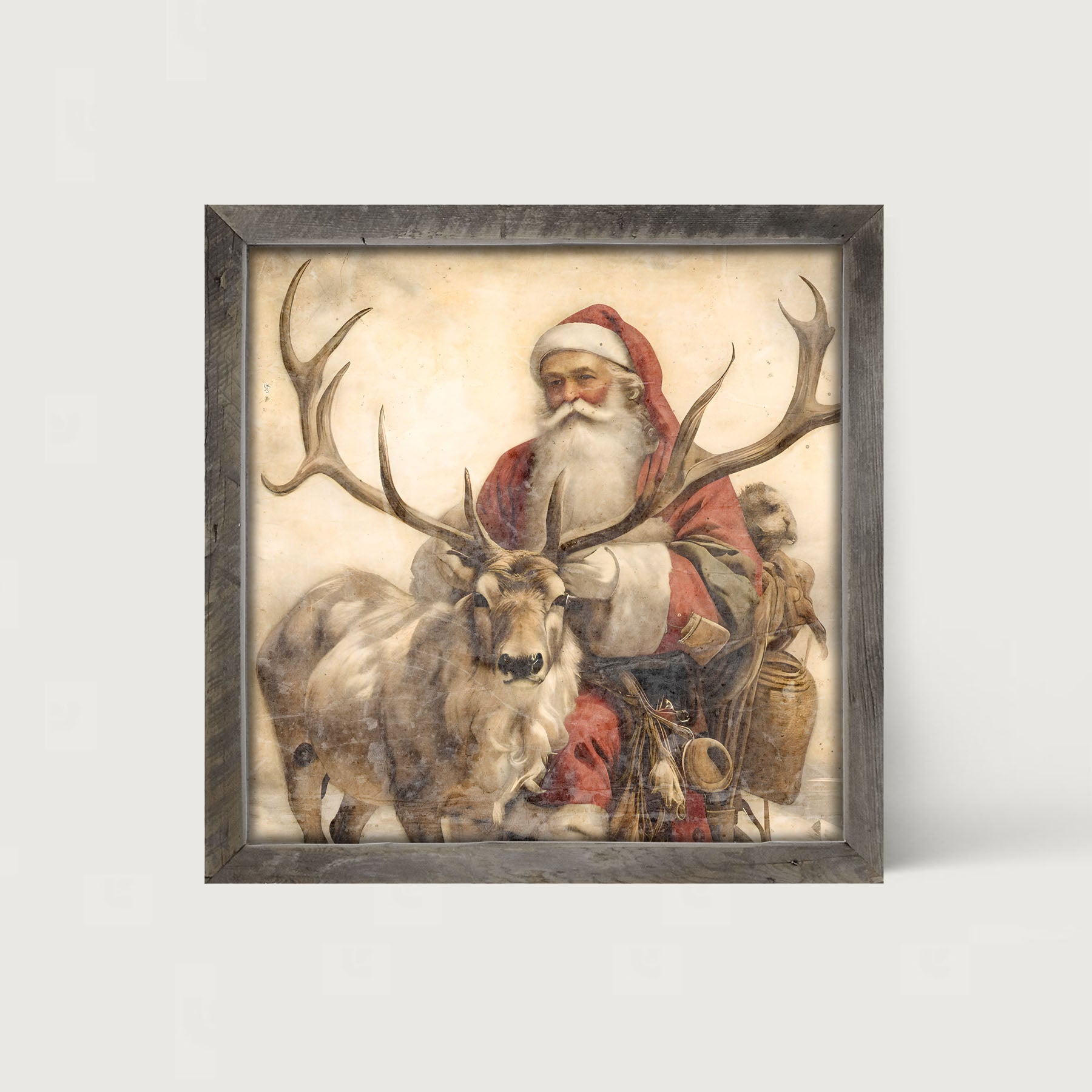Reindeer with Santa 1