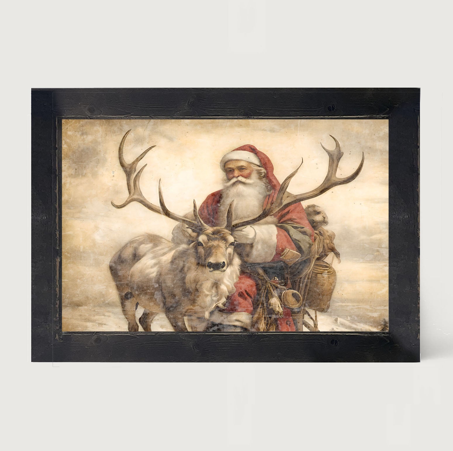 Reindeer with Santa 1
