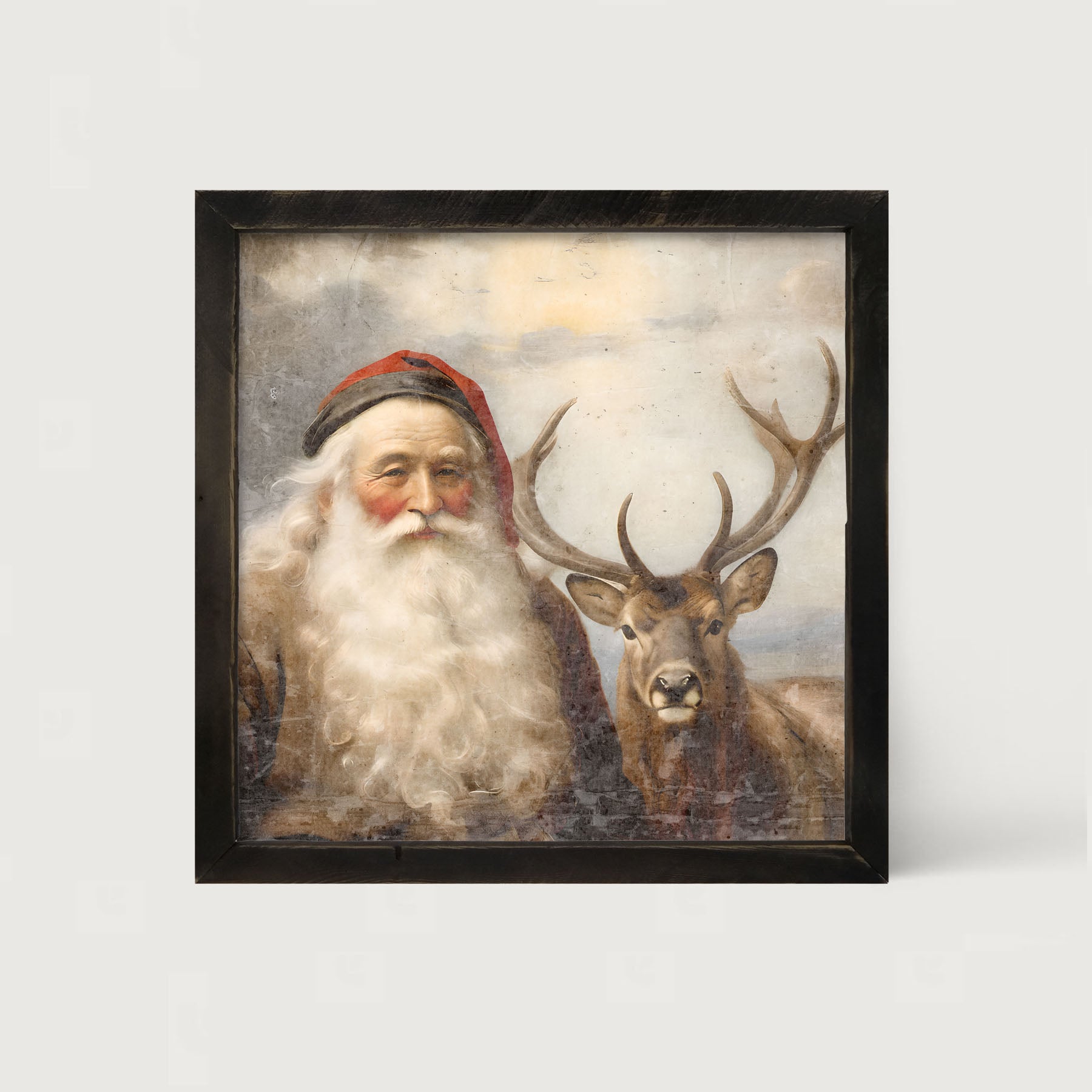Reindeer with Santa 2