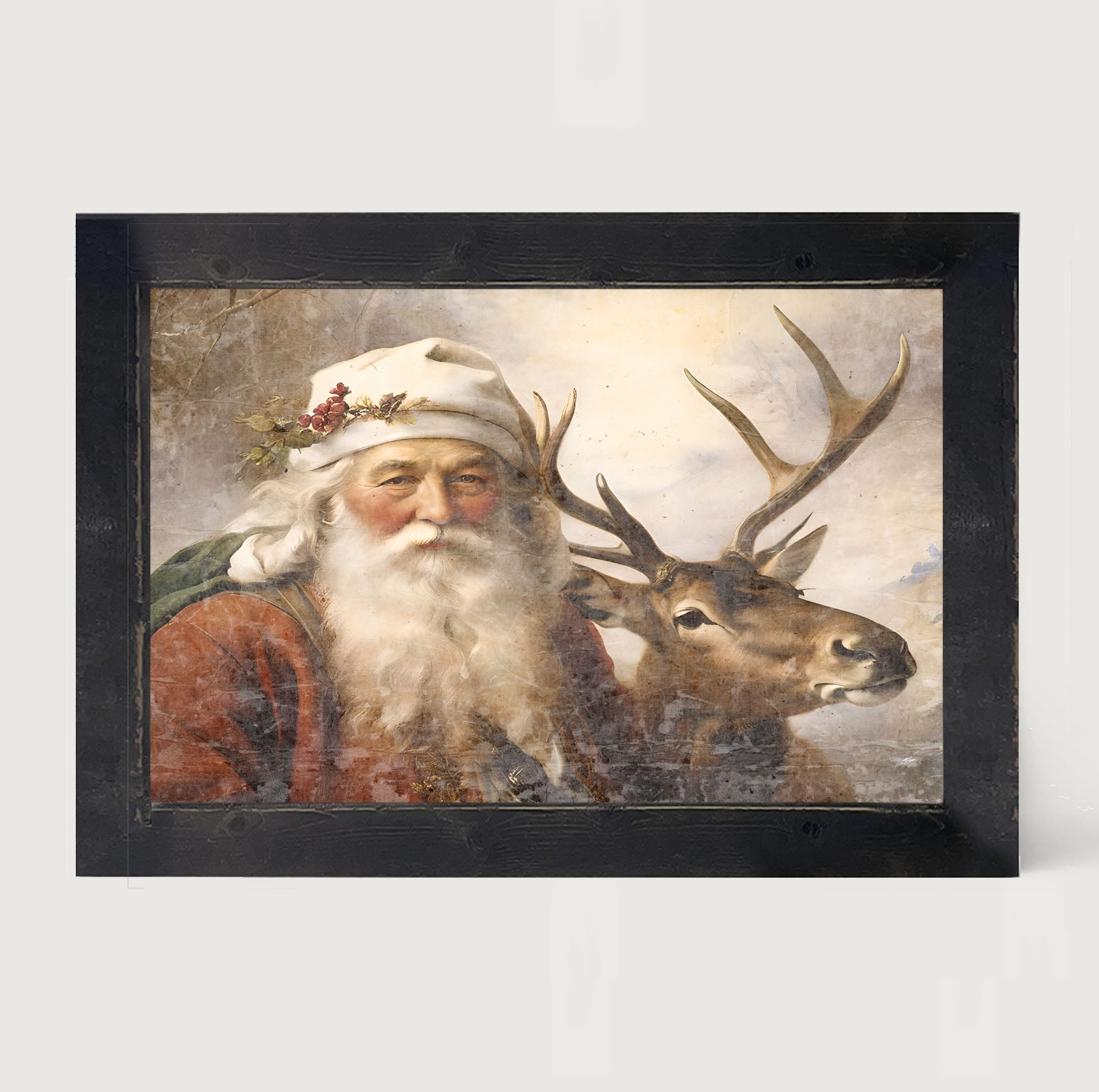 Reindeer with Santa 3