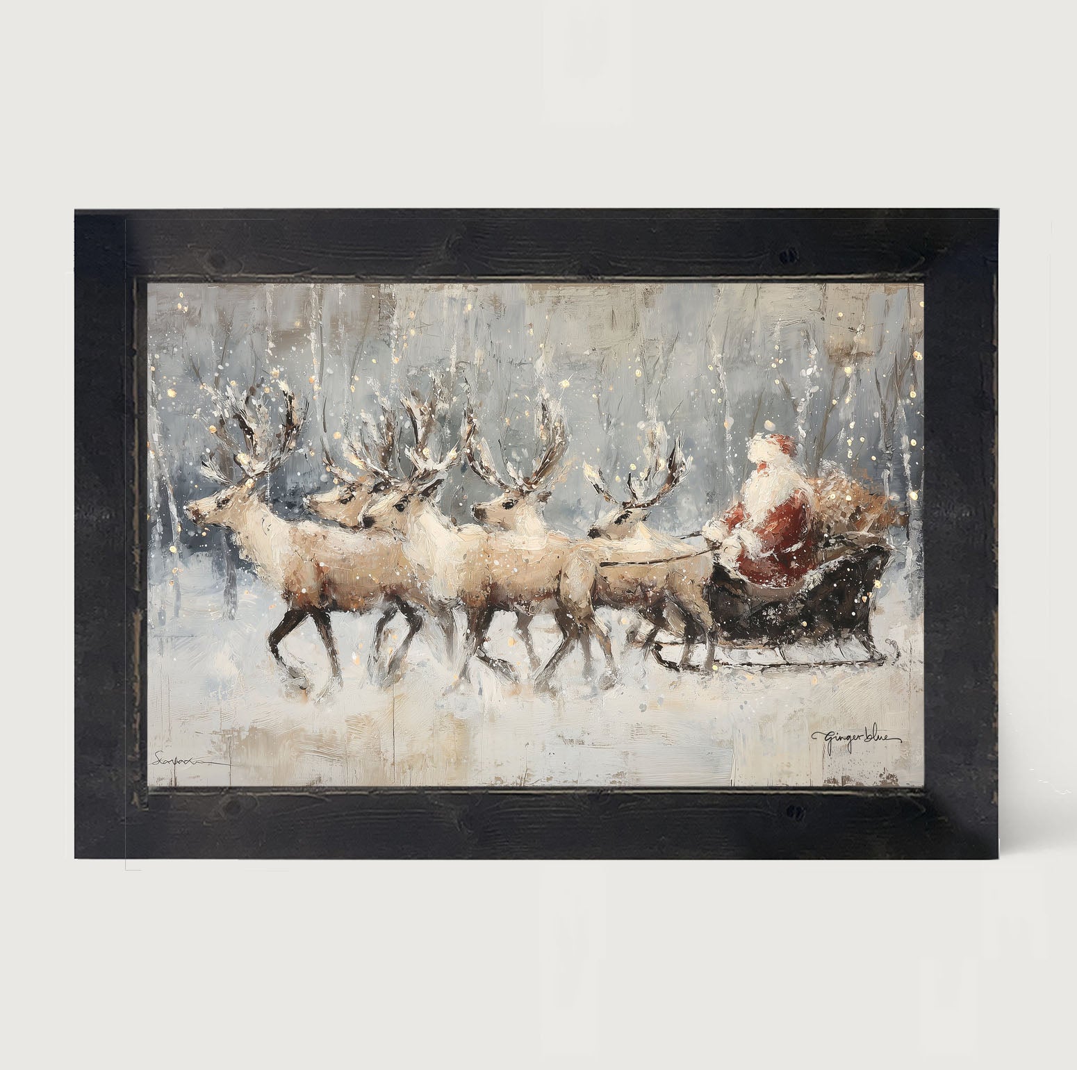 Snowy Sleigh Ride - Framed Art