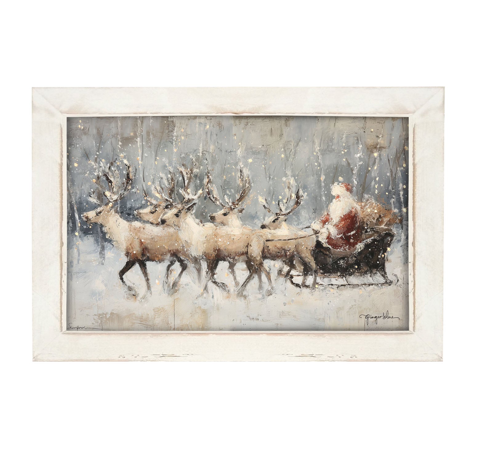 Snowy Sleigh Ride - Framed Art