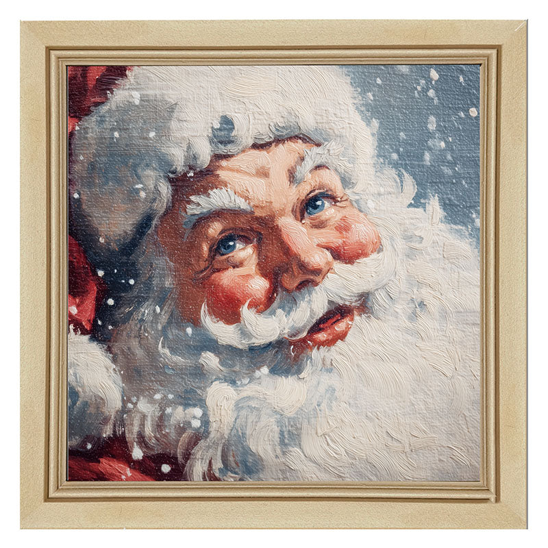 Snowy Santa Smiling