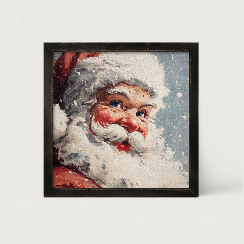 Snowy Santa being Jolly