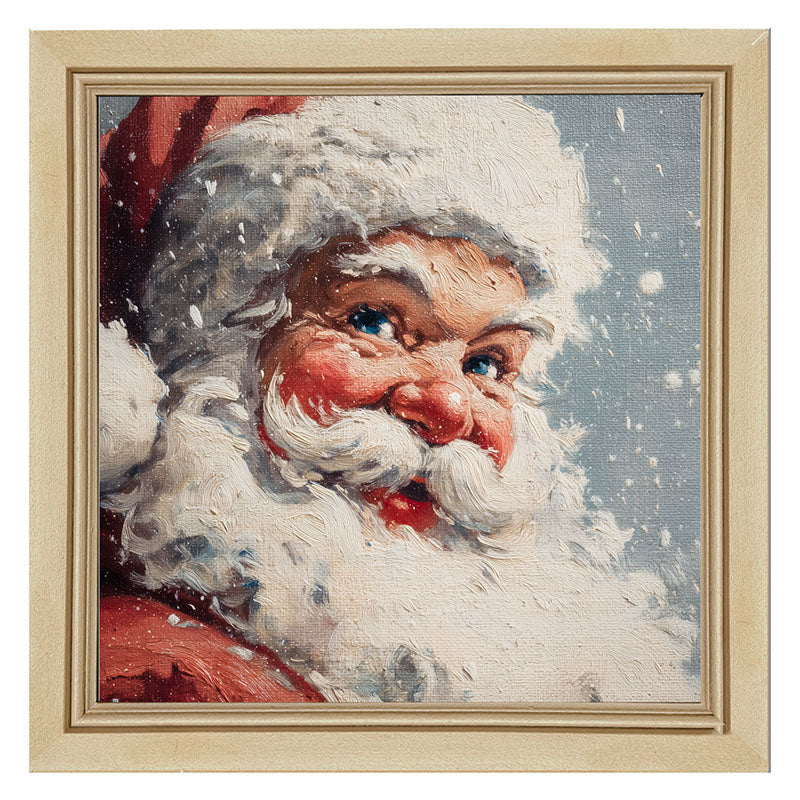 Snowy Santa being Jolly
