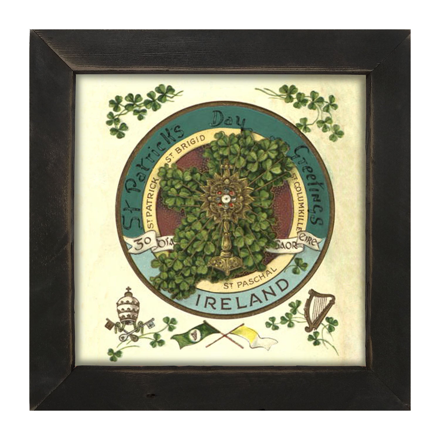 St. Patrick's Day Greetings - Framed art
