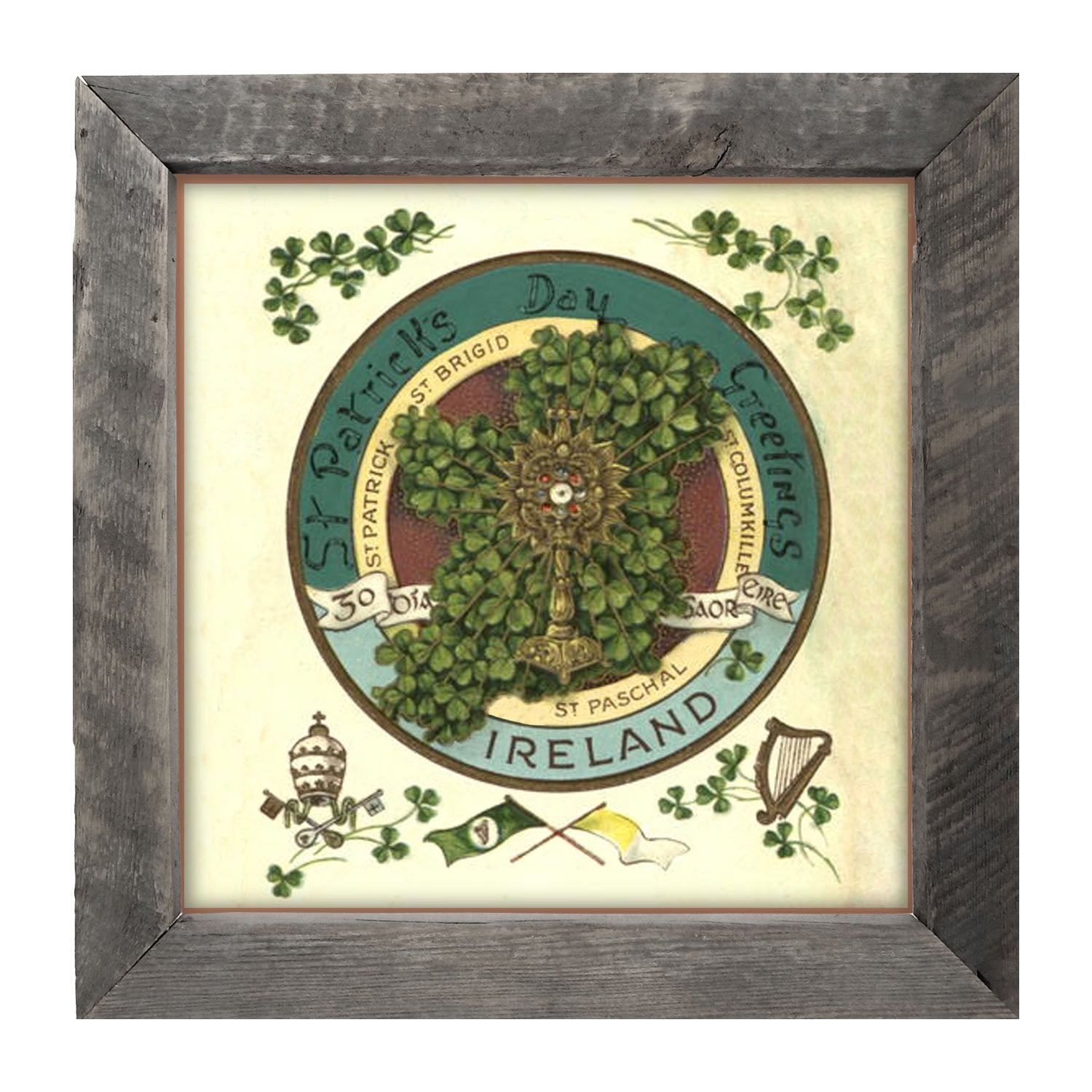 St. Patrick's Day Greetings - Framed art