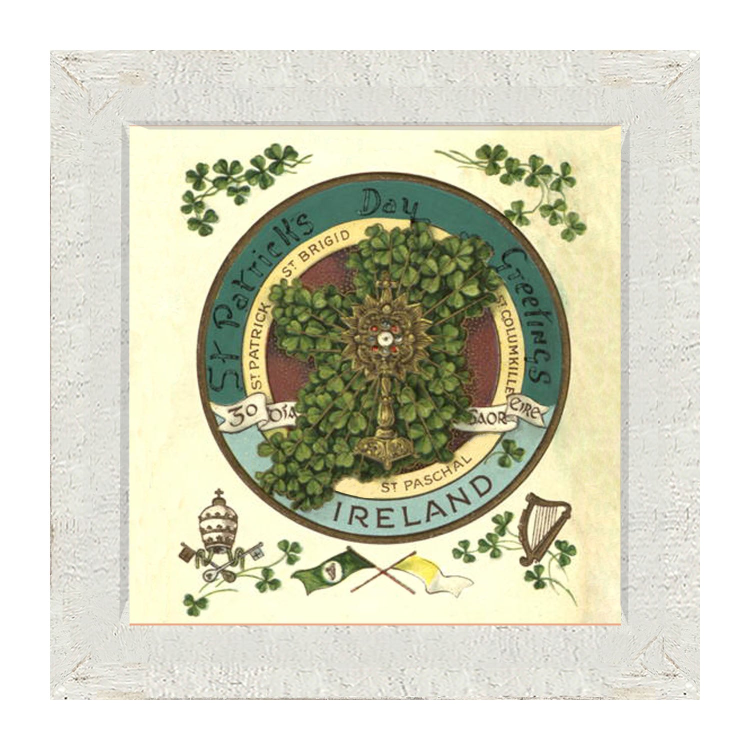 St. Patrick's Day Greetings - Framed art