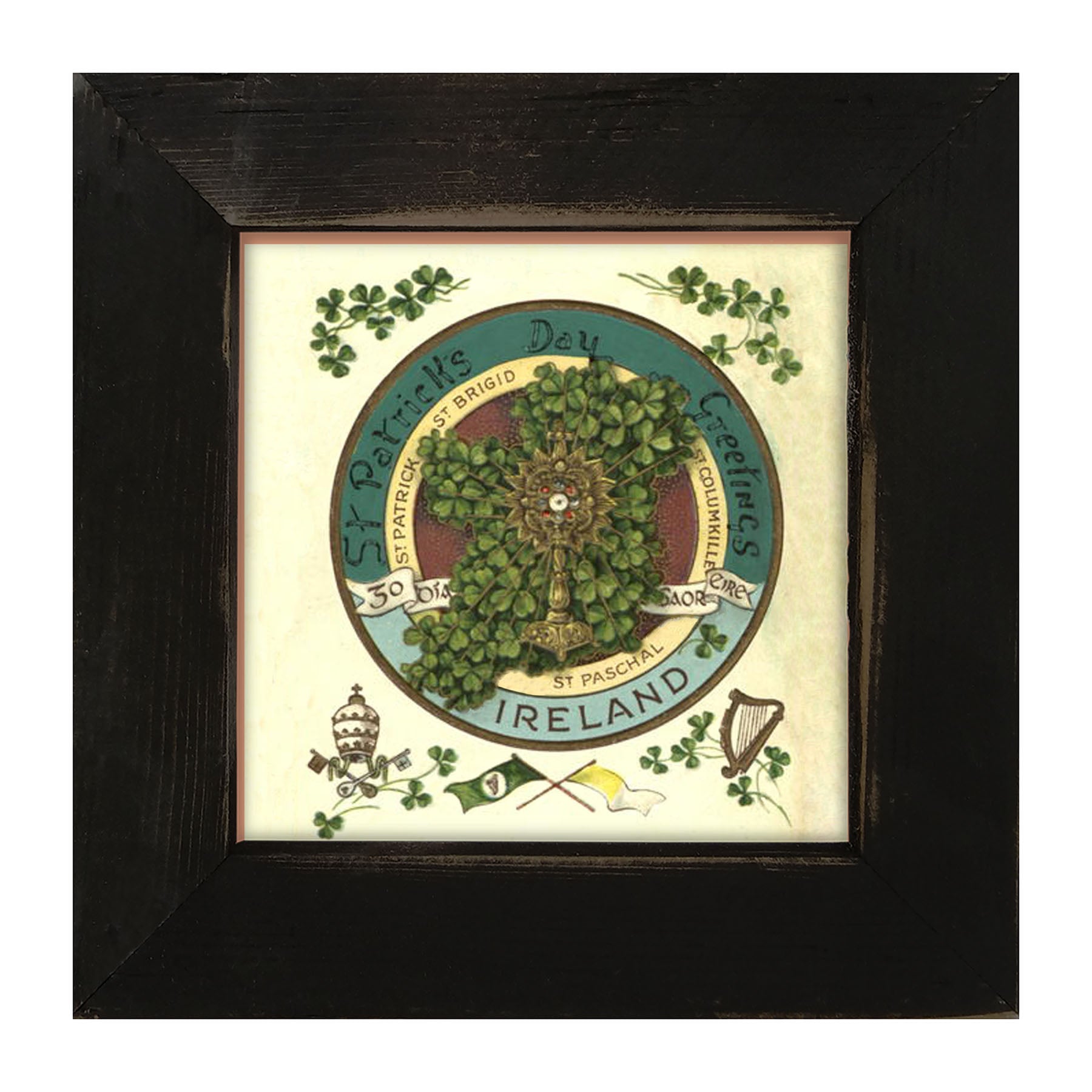 St. Patrick's Day Greetings - Framed art