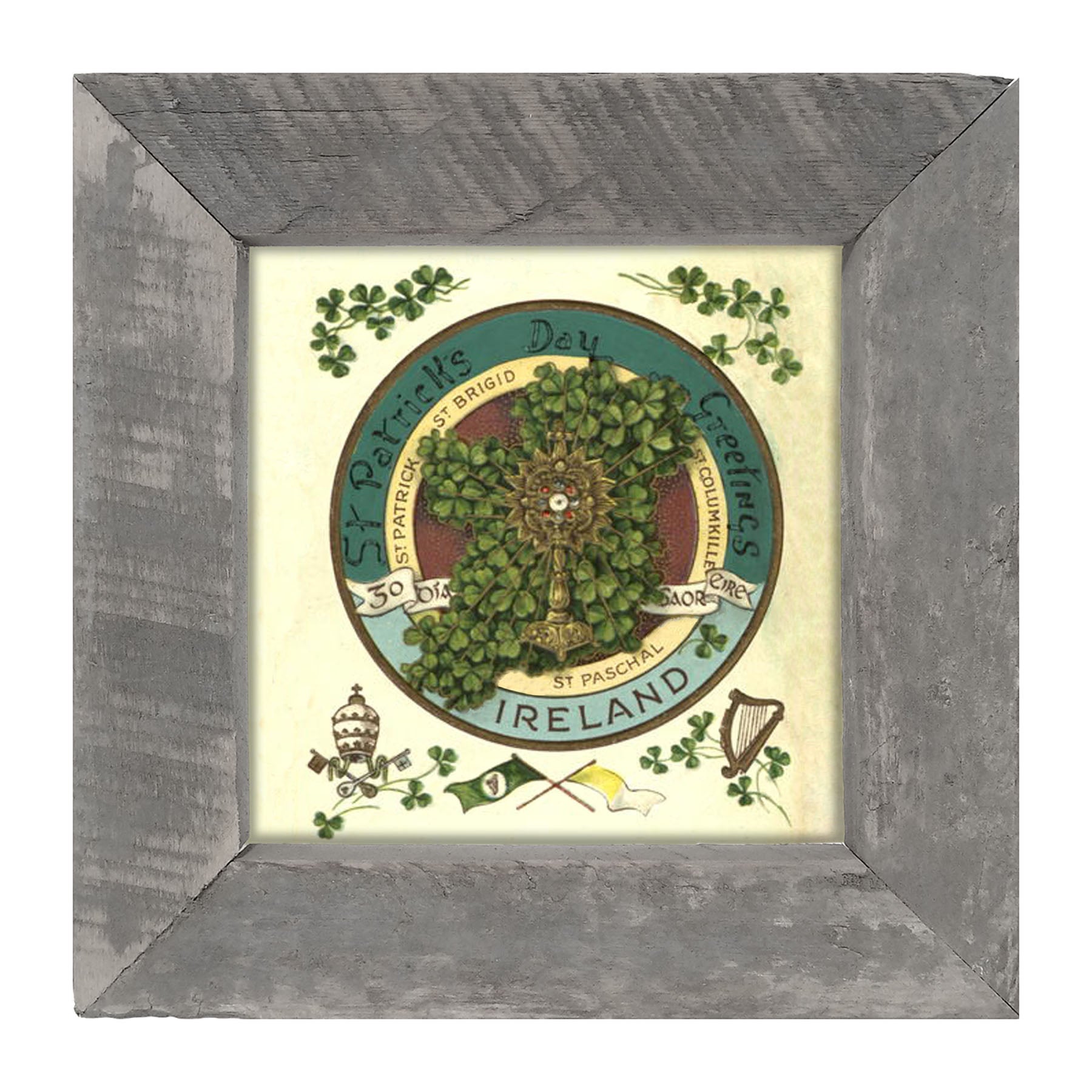 St. Patrick's Day Greetings - Framed art