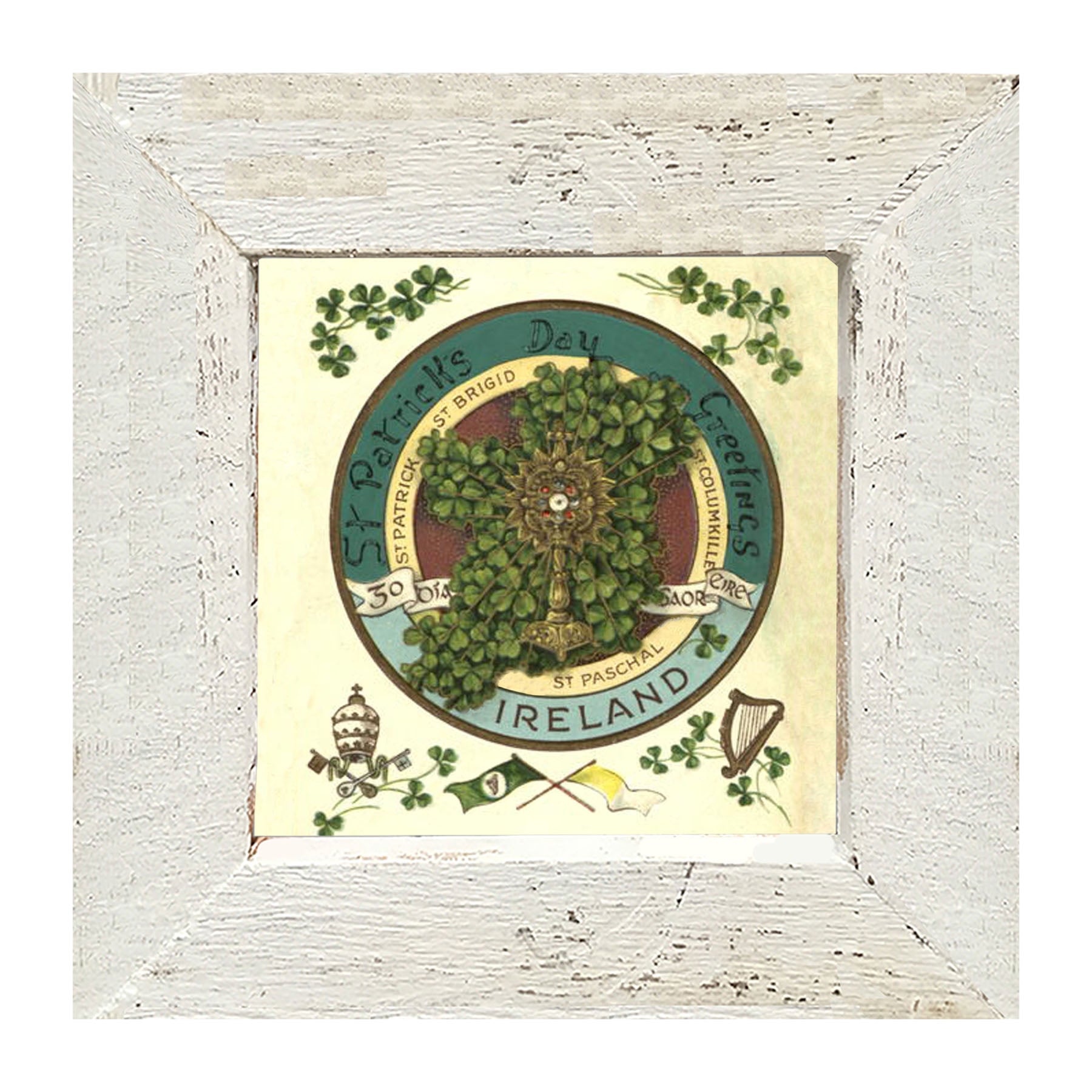 St. Patrick's Day Greetings - Framed art