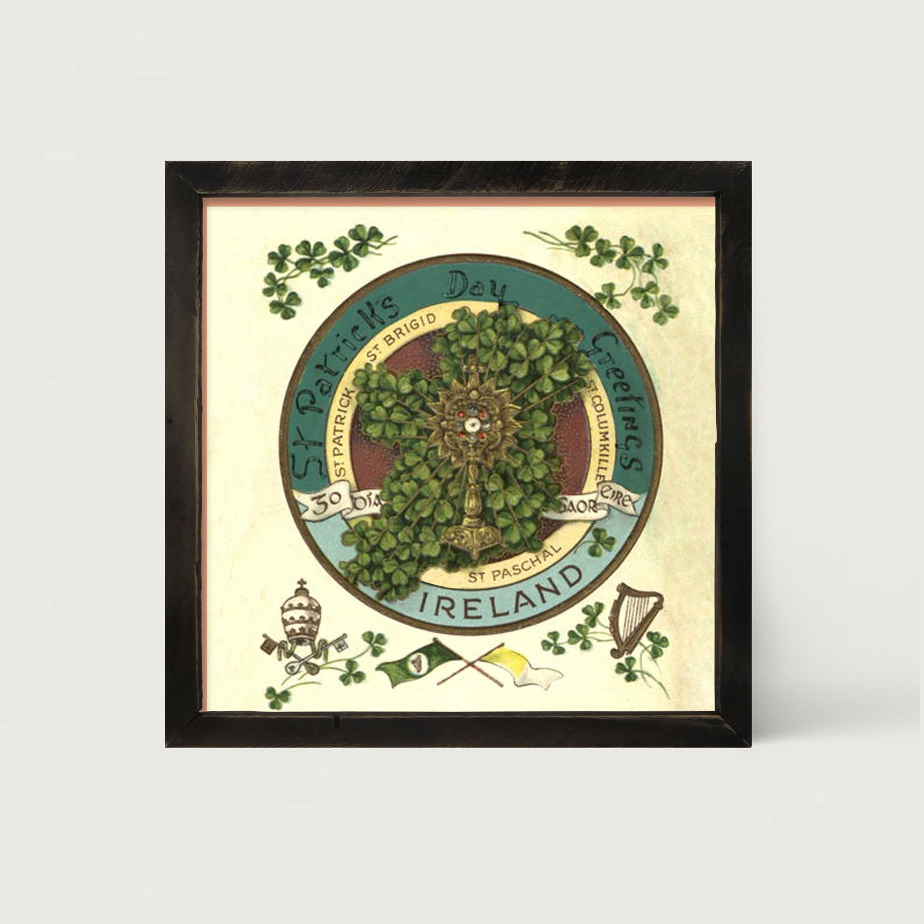 St. Patrick's Day Greetings - Framed art
