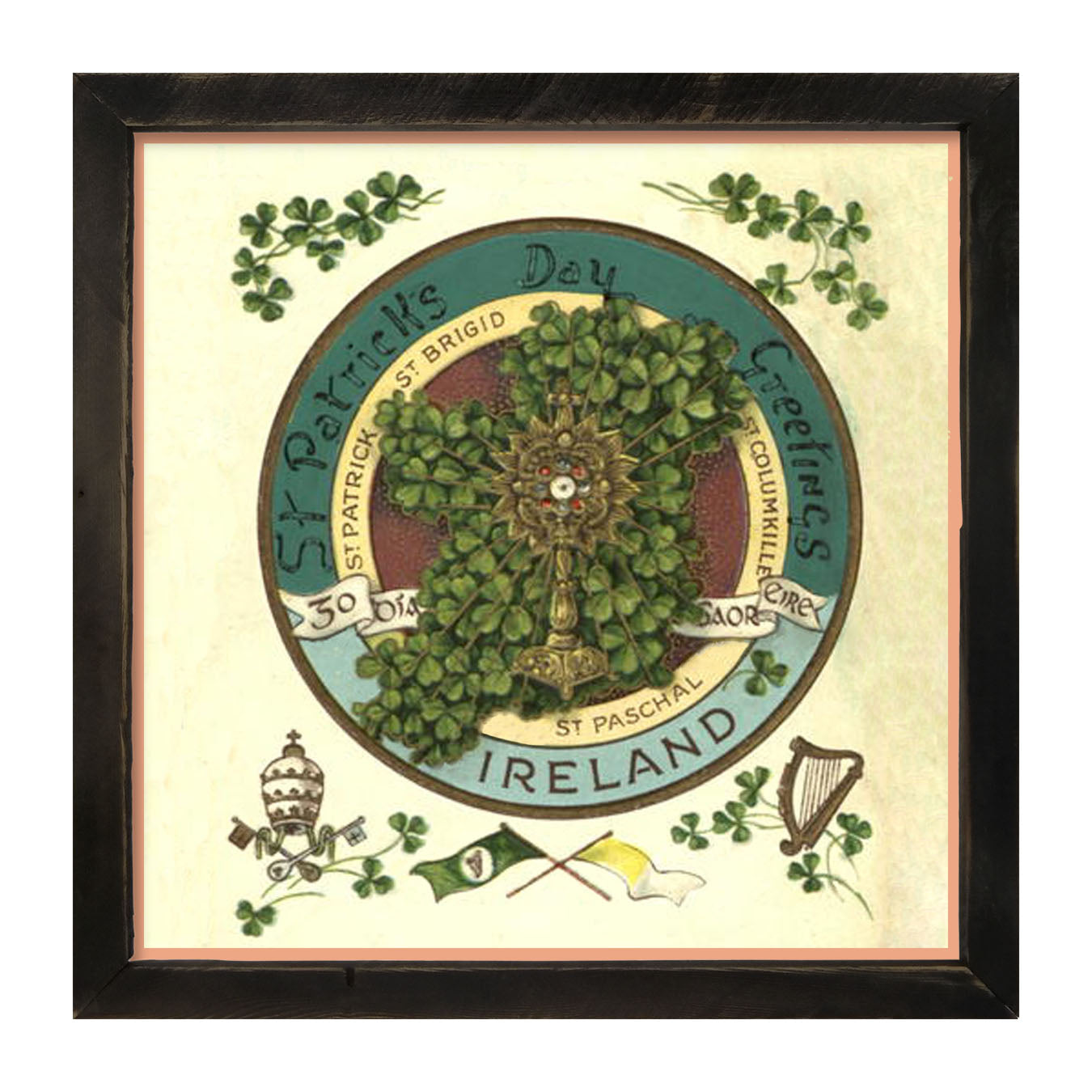 St. Patrick's Day Greetings - Framed art