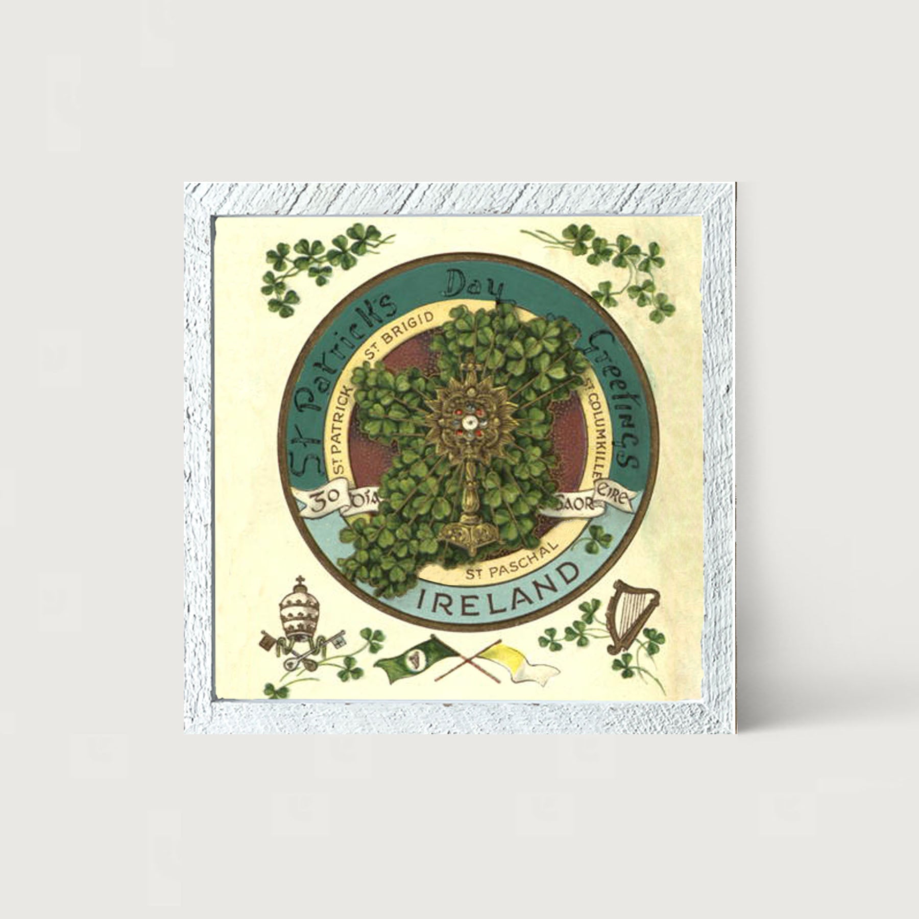 St. Patrick's Day Greetings - Framed art