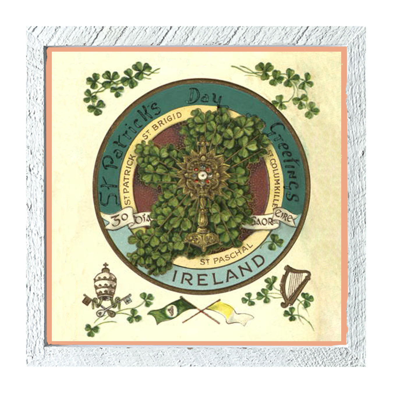 St. Patrick's Day Greetings - Framed art